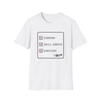 Sunburn Drill Sheets Survived Checklist T-shirt