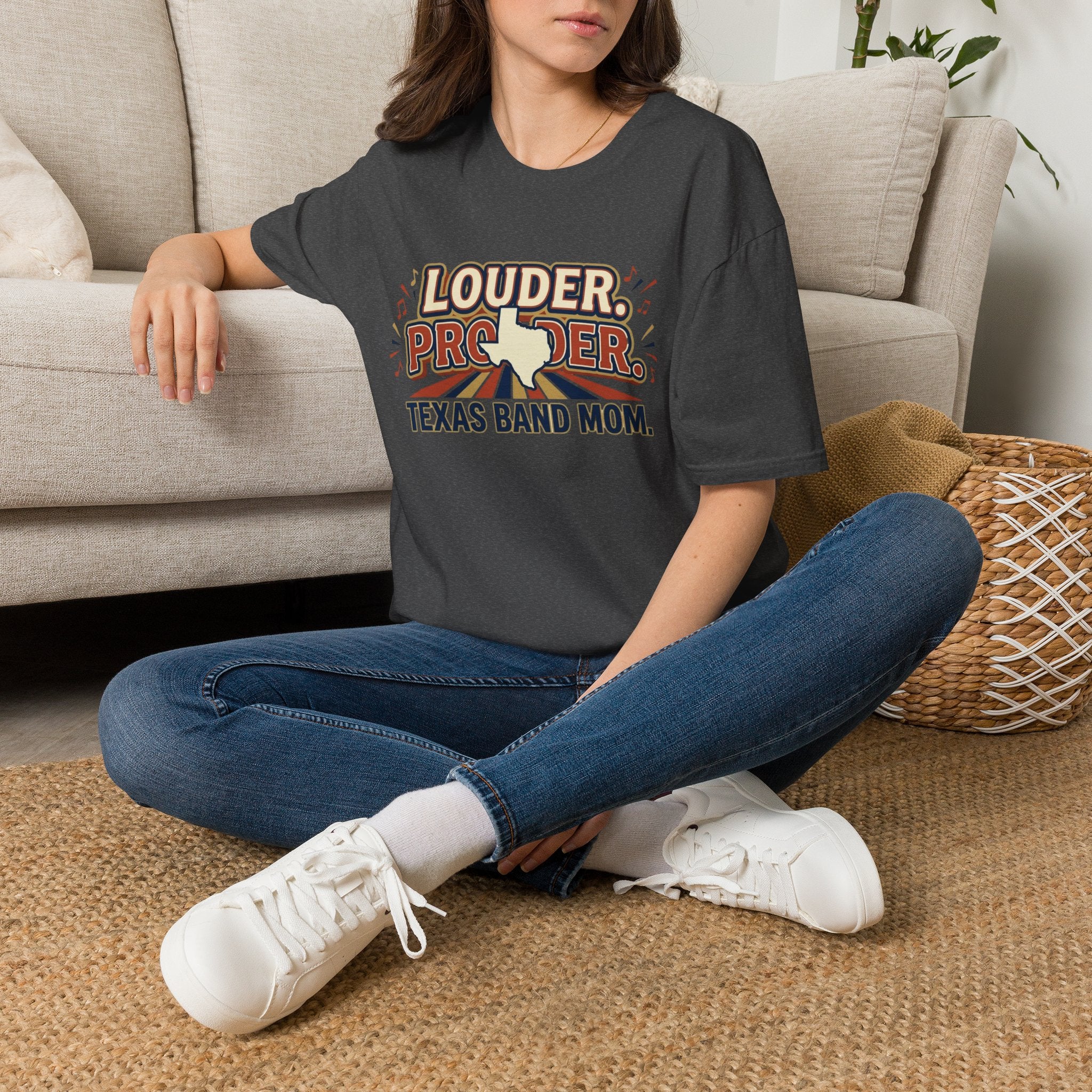 Louder. Prouder. Texas Band Mom T-shirt