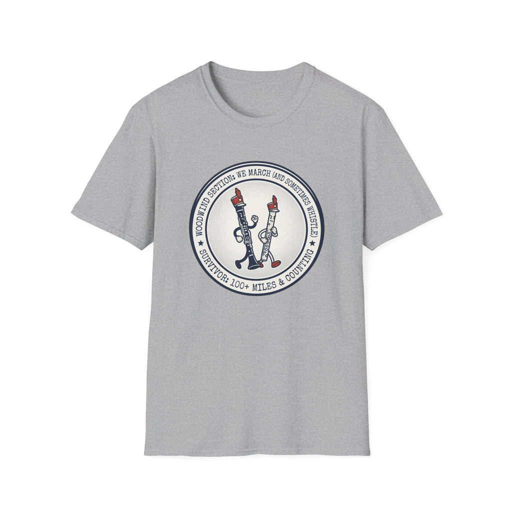 Woodwind Section We March and Sometimes Whistle T-shirt