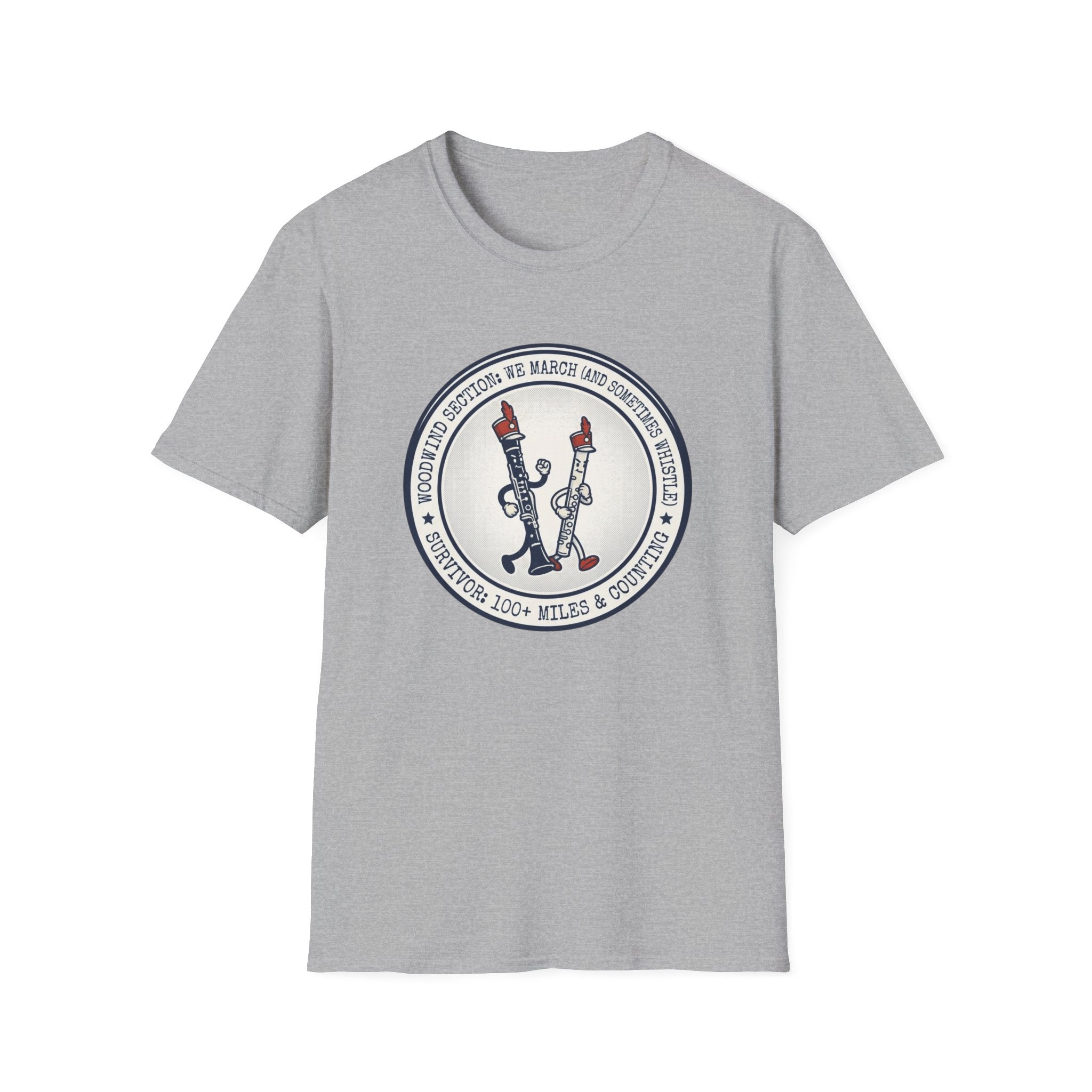 Woodwind Section We March and Sometimes Whistle T-shirt