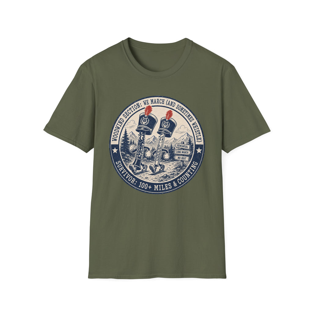 Woodwind Section: We March and Sometimes Whistle T-shirt