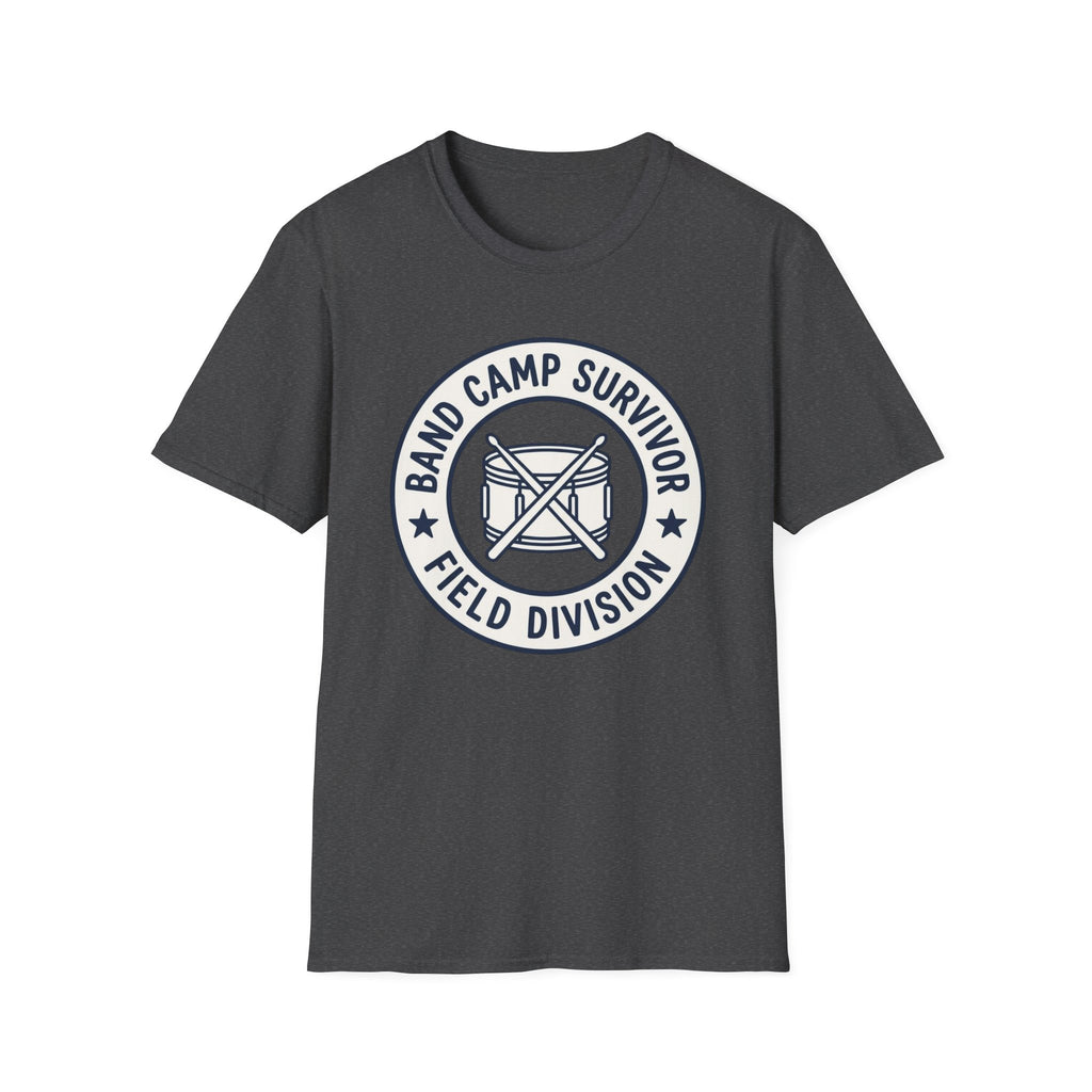 Band Camp Survivor Field Division with Snare Drum T-shirt