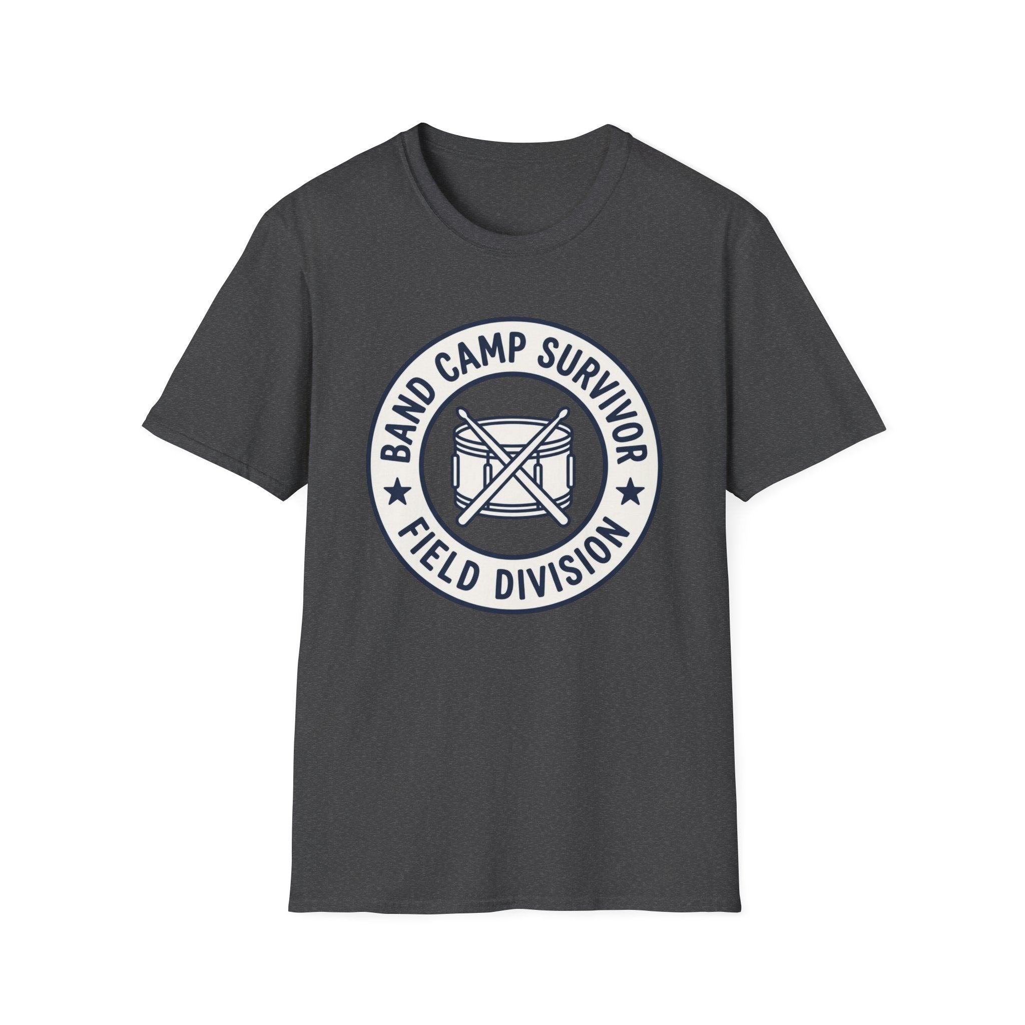 Band Camp Survivor Field Division with Snare Drum T-shirt