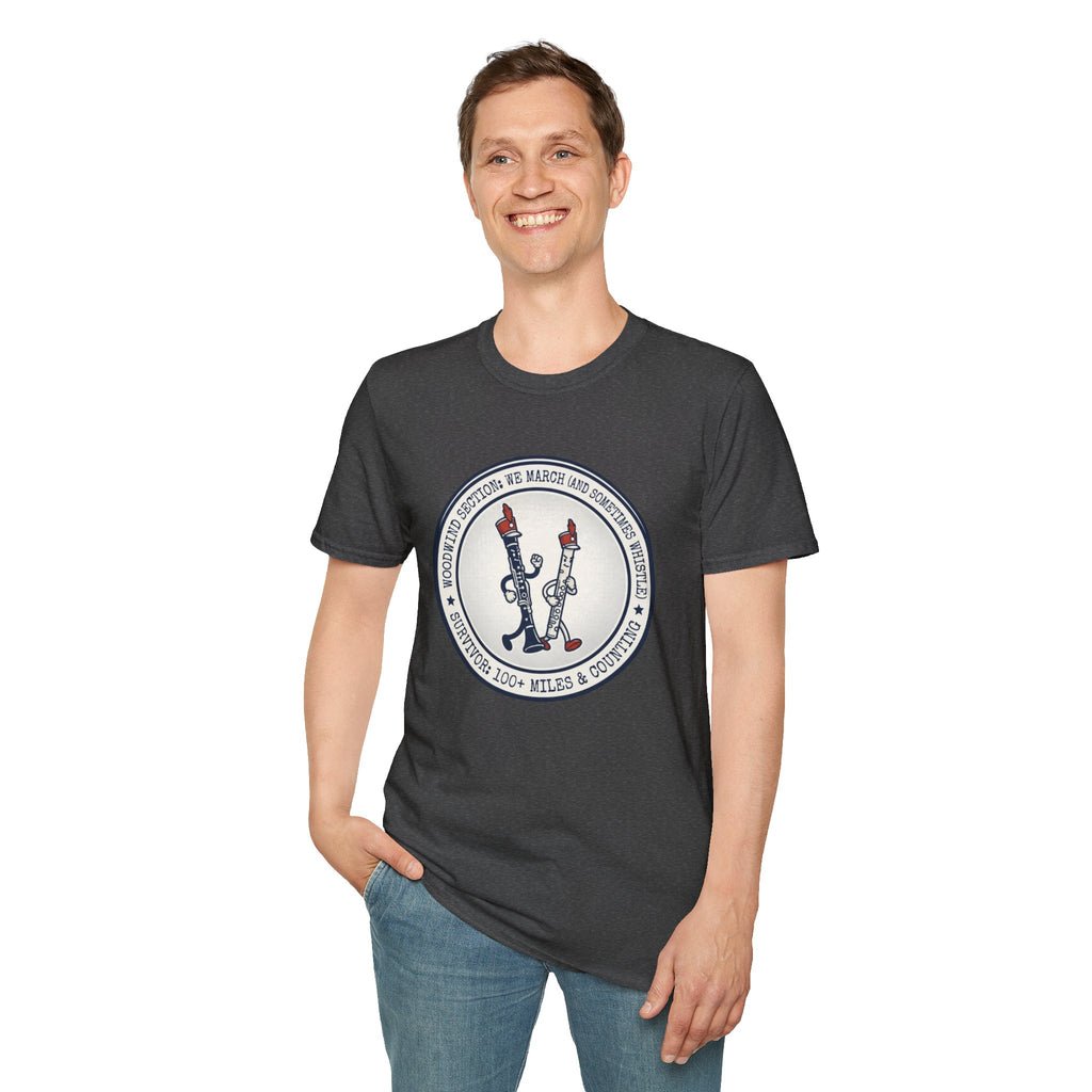 Woodwind Section We March and Sometimes Whistle T-shirt