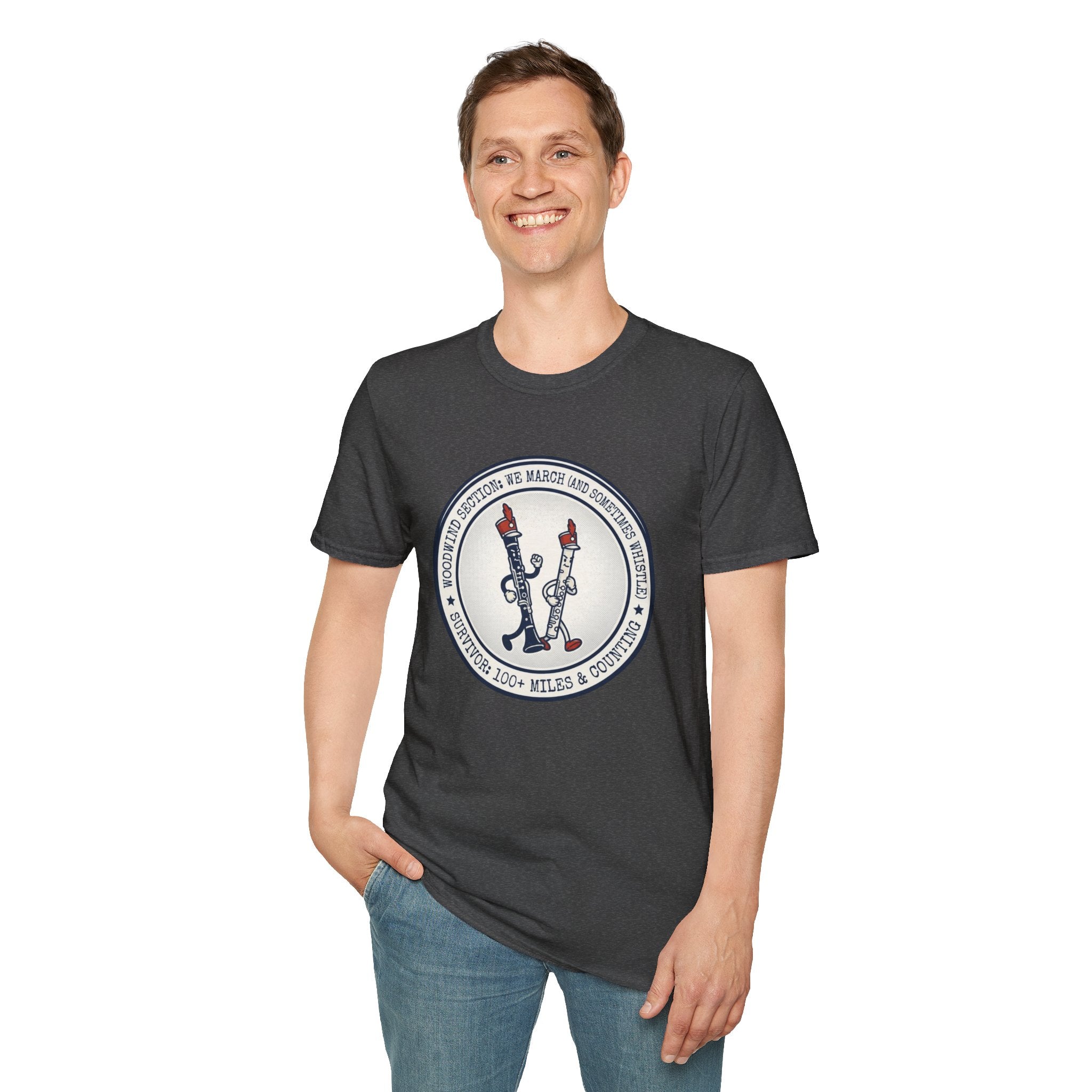 Woodwind Section We March and Sometimes Whistle T-shirt