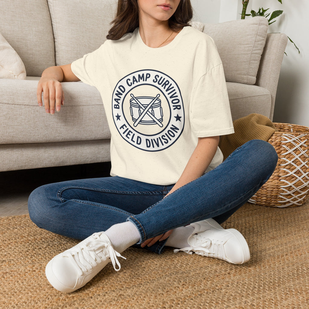 Band Camp Survivor Field Division with Snare Drum T-shirt