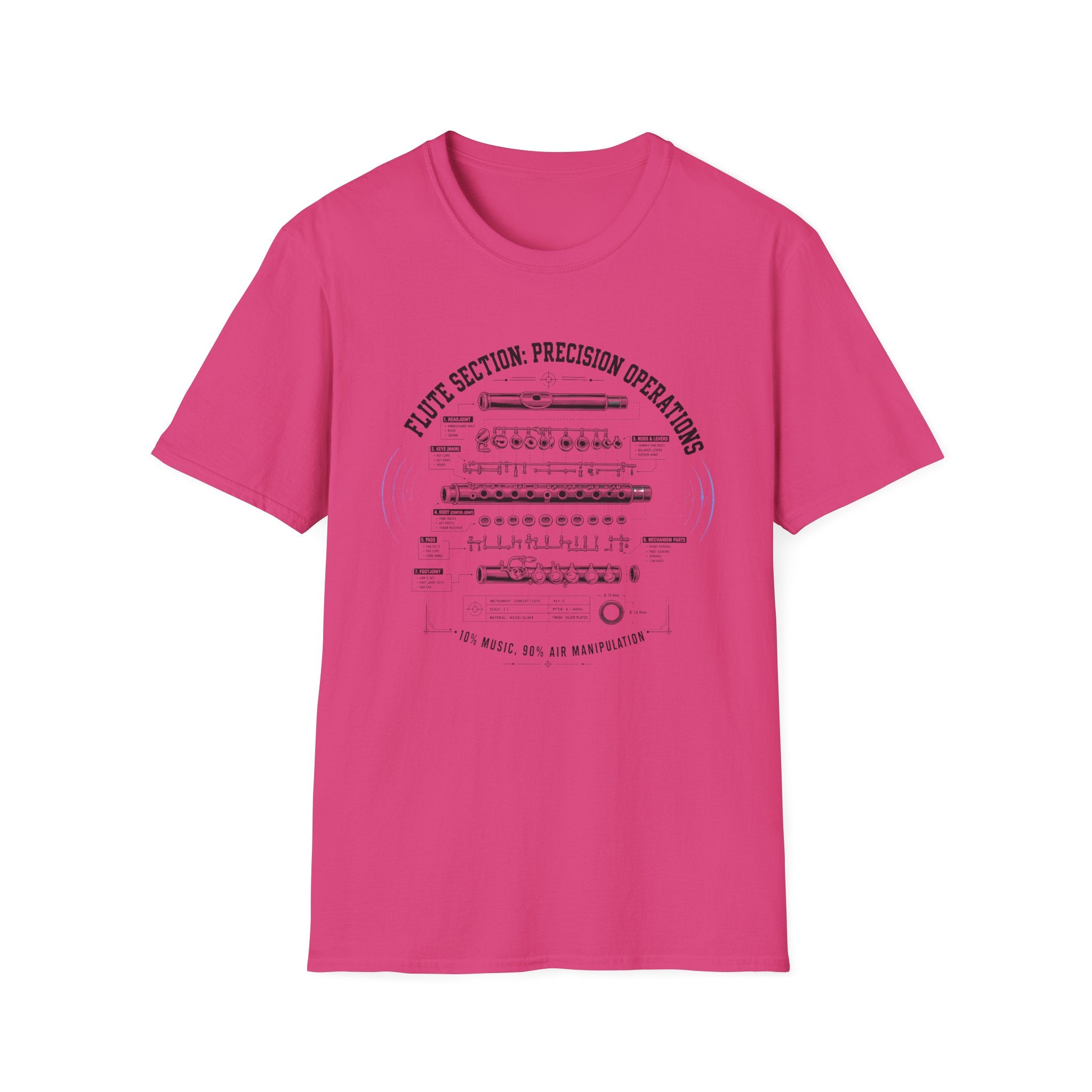 Flute Section Precision Operations T-shirt