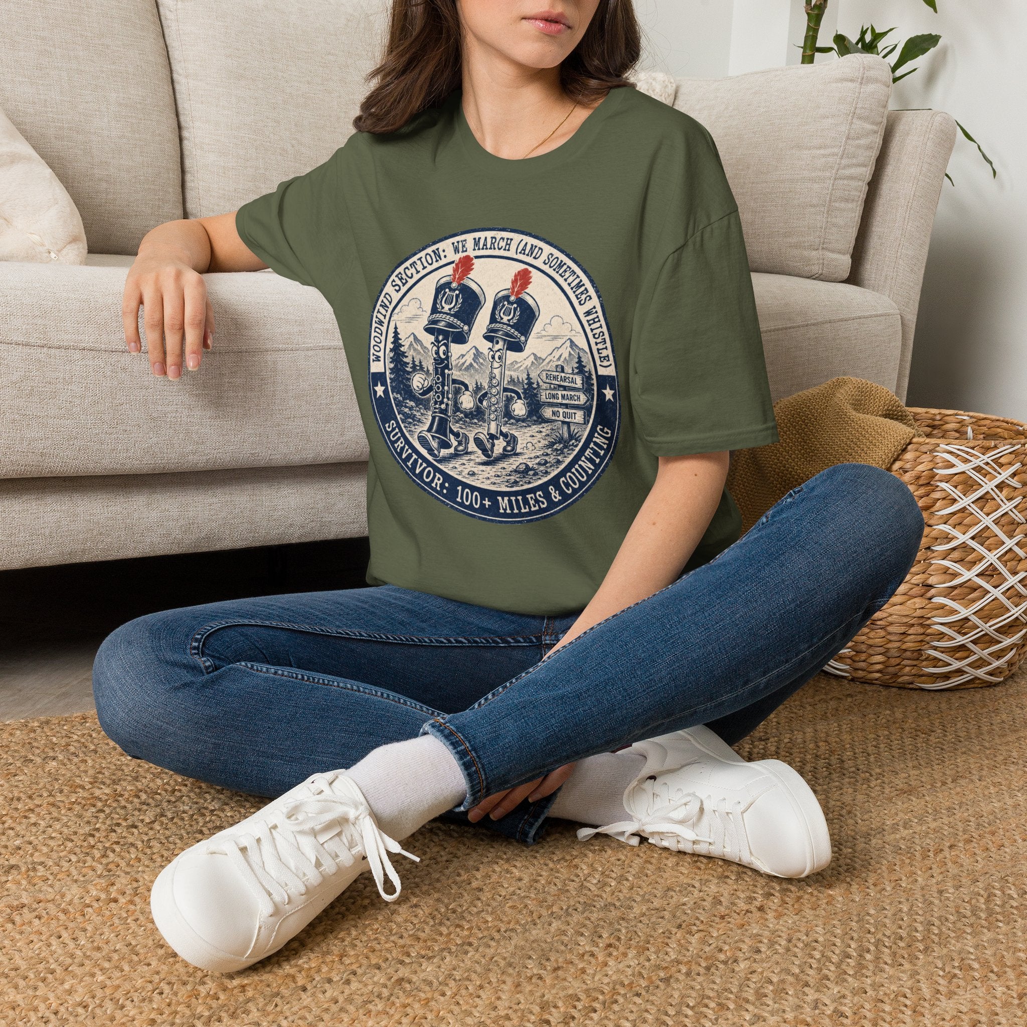 Woodwind Section: We March and Sometimes Whistle T-shirt