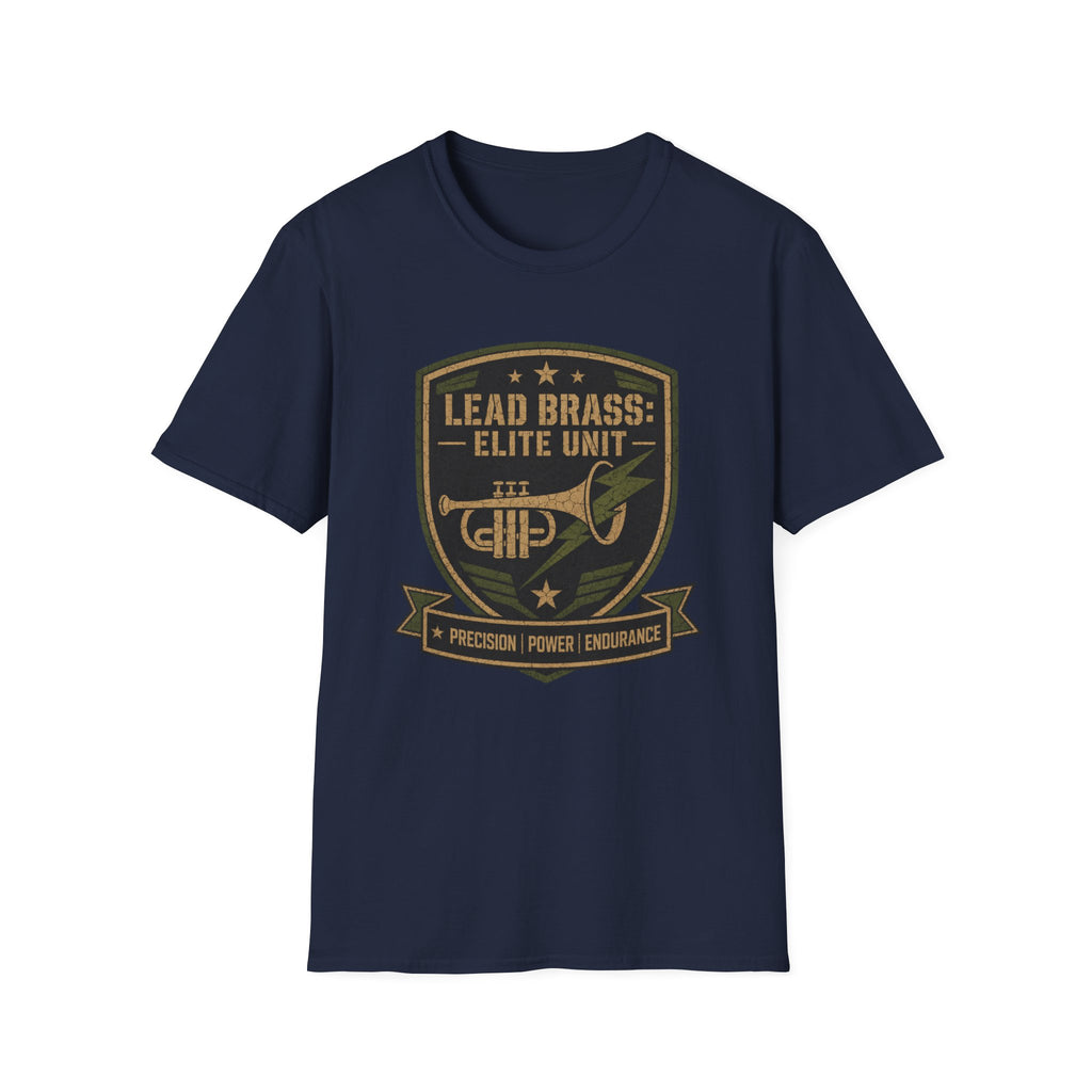 Lead Brass: Elite Unit Black Background T-shirt