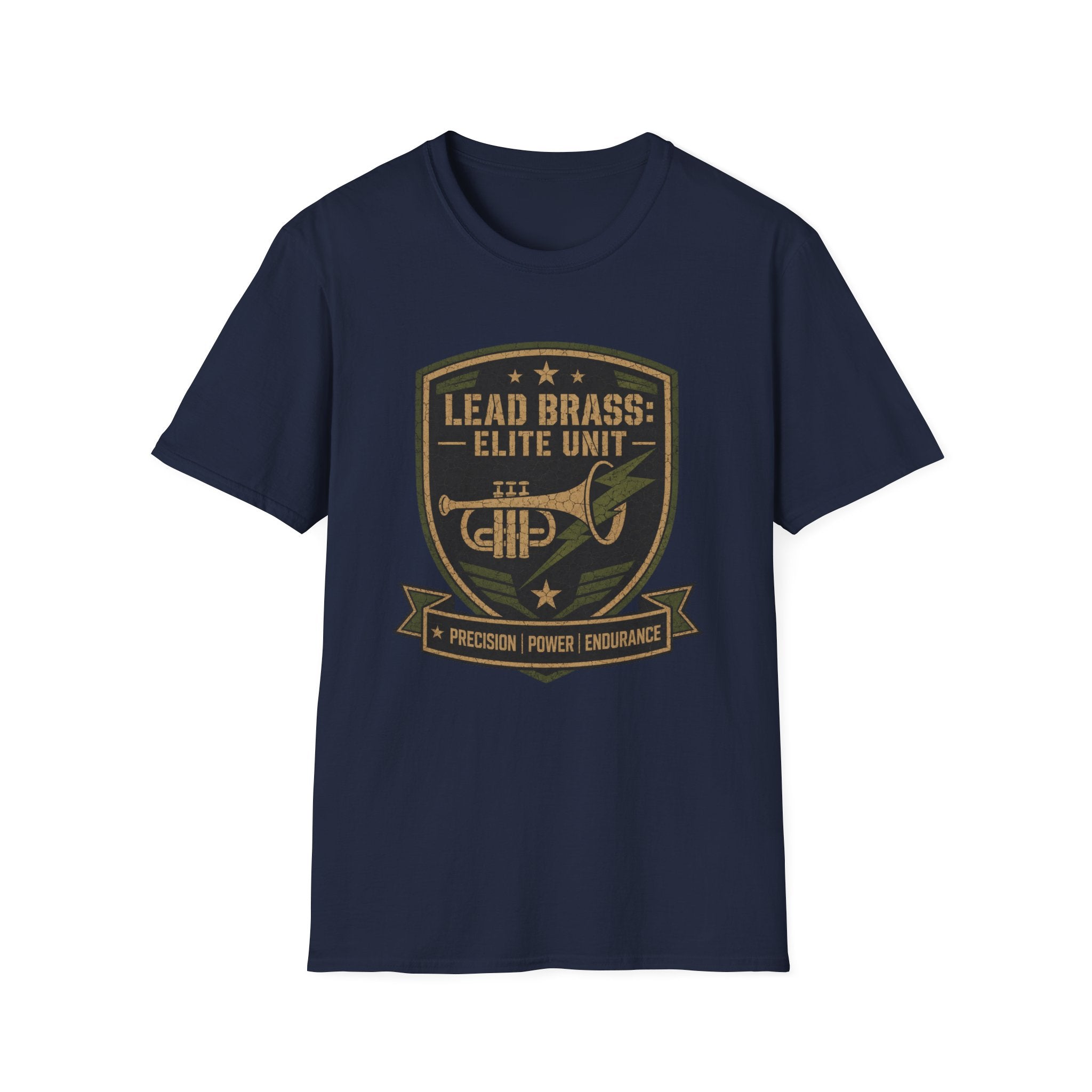 Lead Brass: Elite Unit Black Background T-shirt