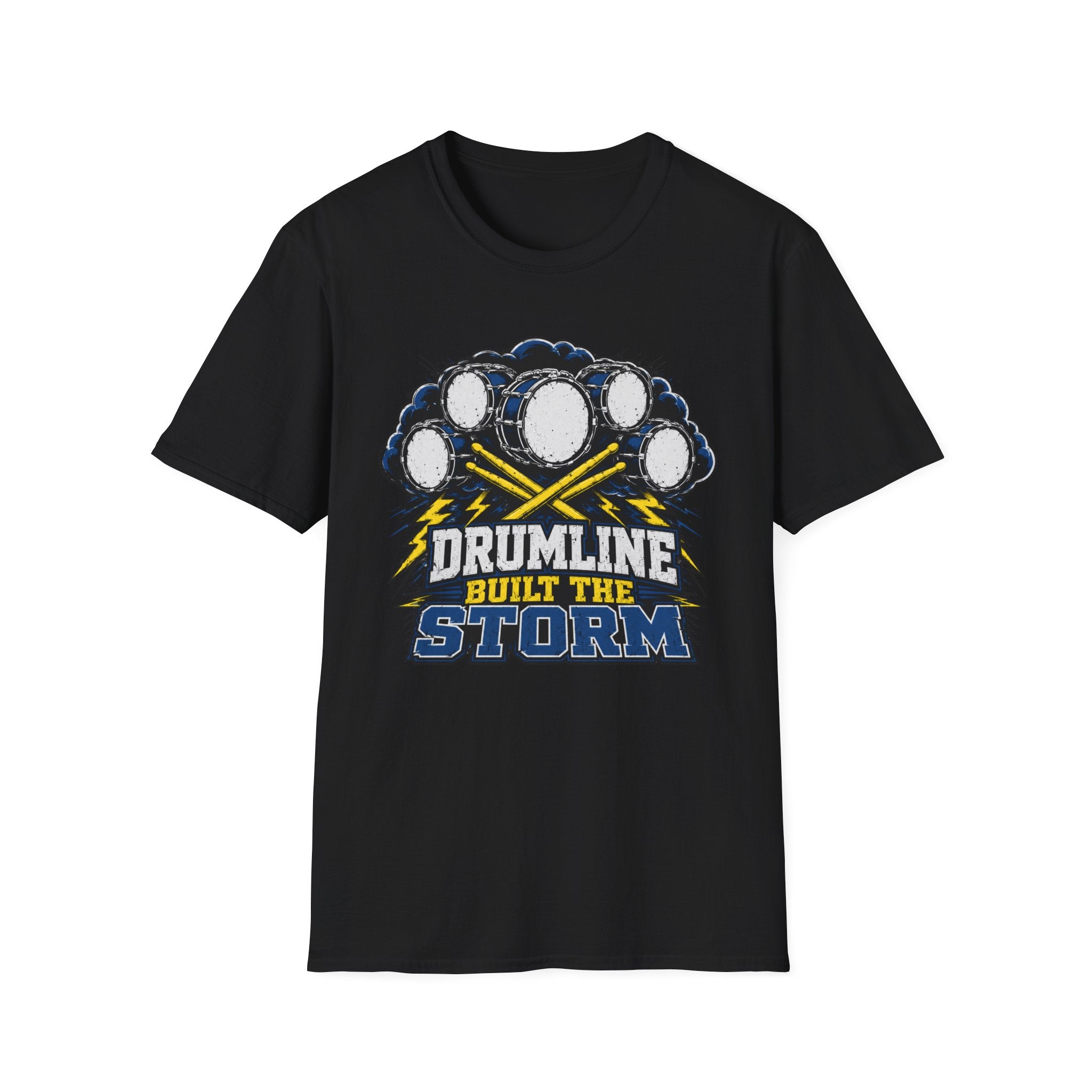 Drumline Built the Storm T-Shirt — Drum Corps Marching Band Tee