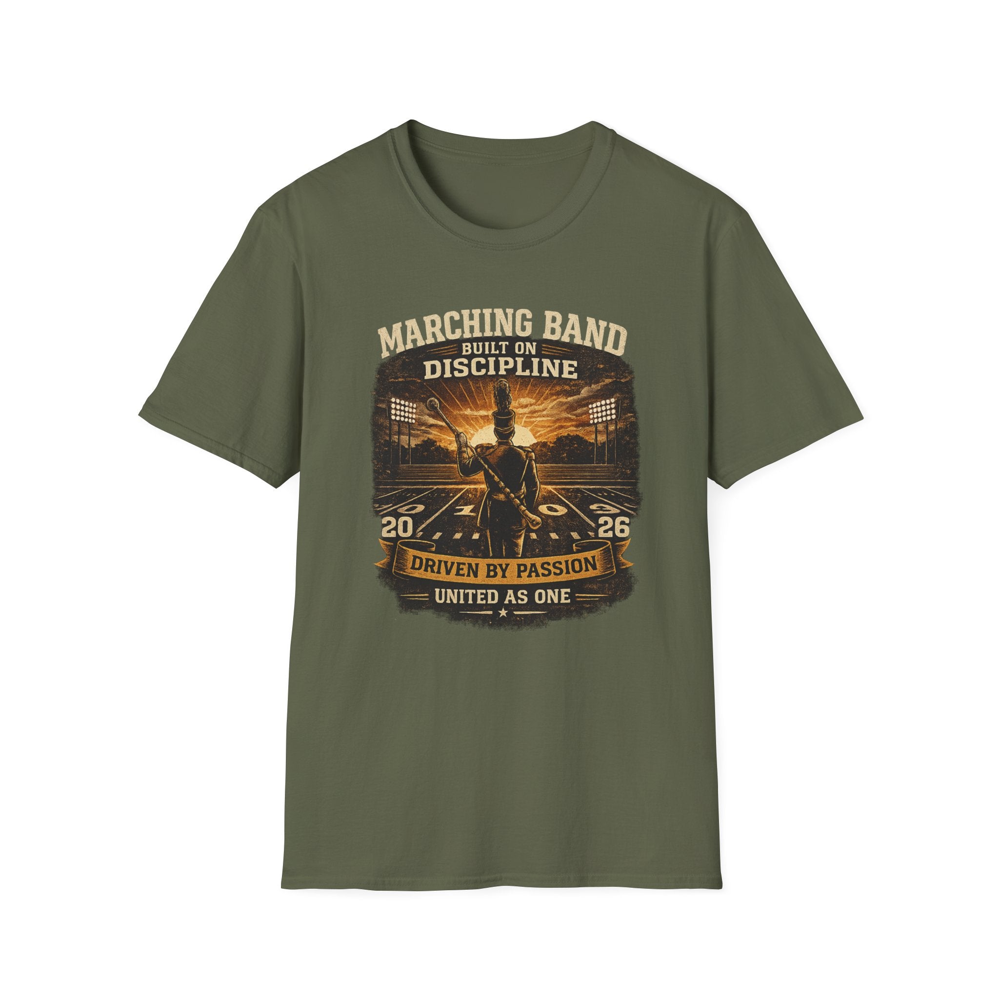 Marching Band Built on Discipline Driven by Passion T-shirt