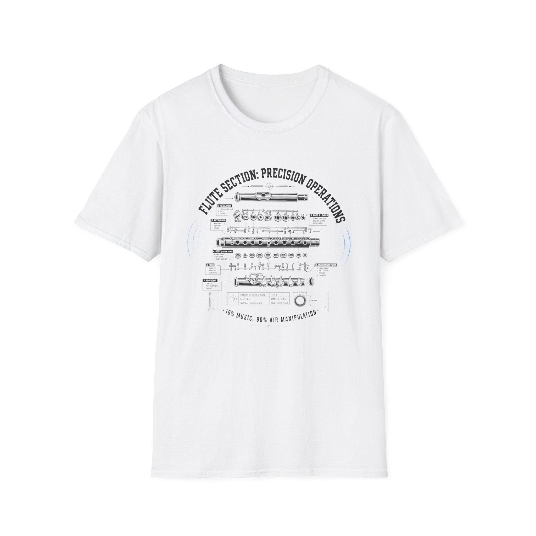 Flute Section Precision Operations T-shirt