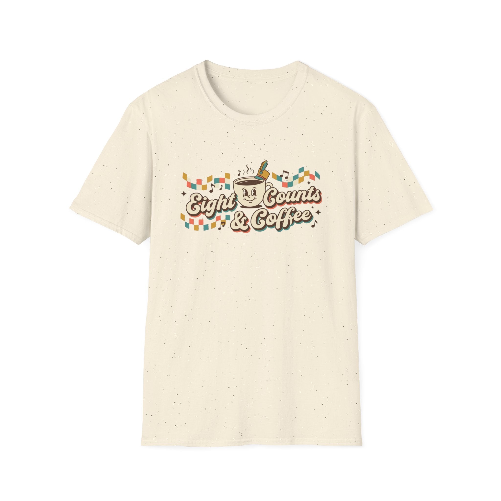 8 Counts and Coffee Retro T-shirt