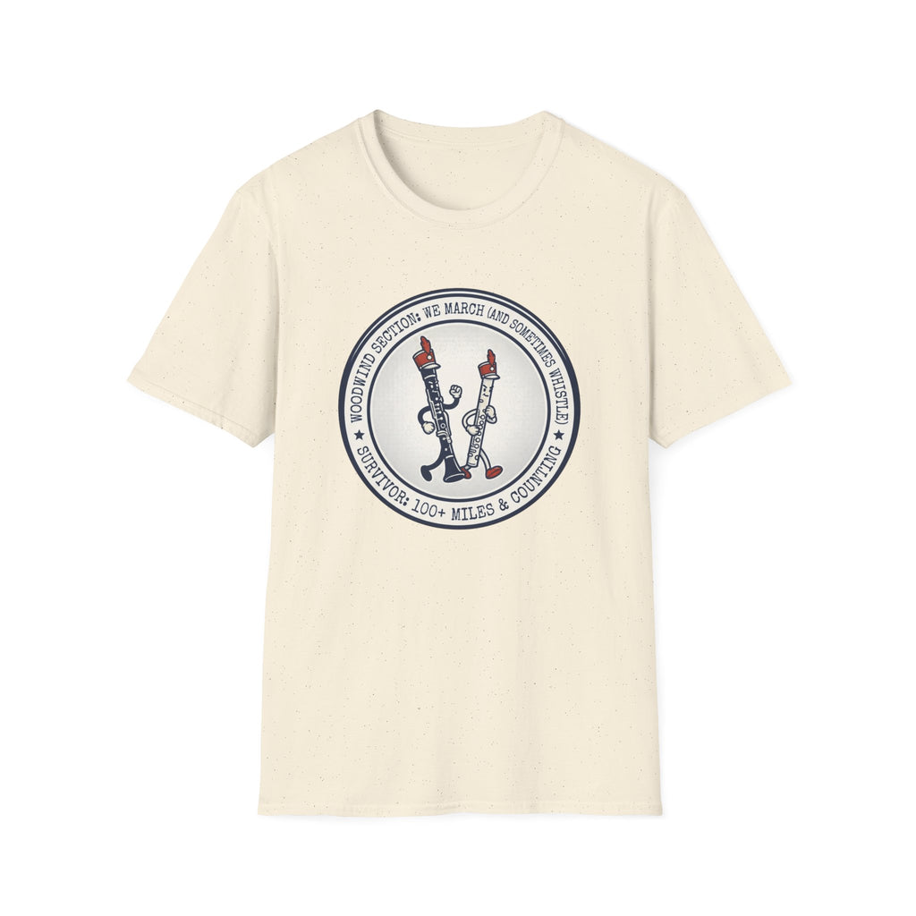 Woodwind Section We March and Sometimes Whistle T-shirt