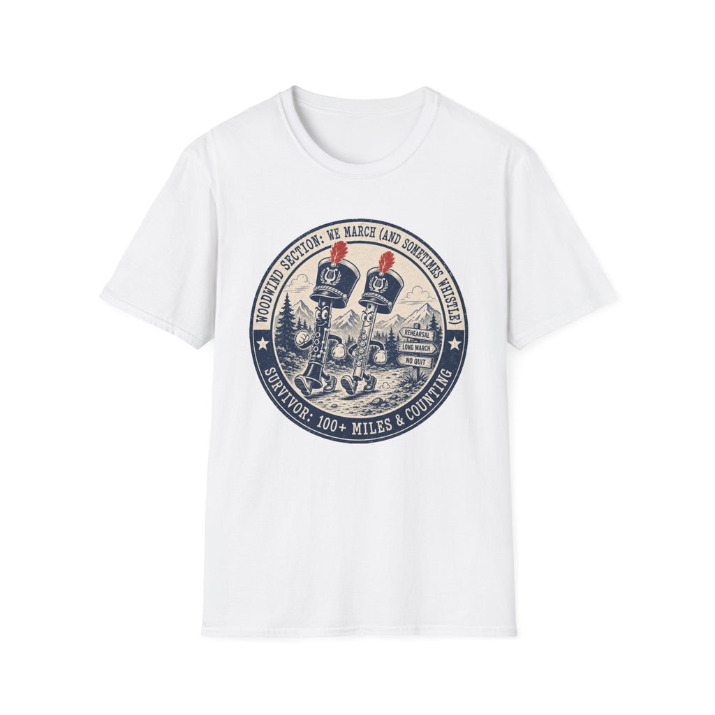 Woodwind Section: We March and Sometimes Whistle T-shirt