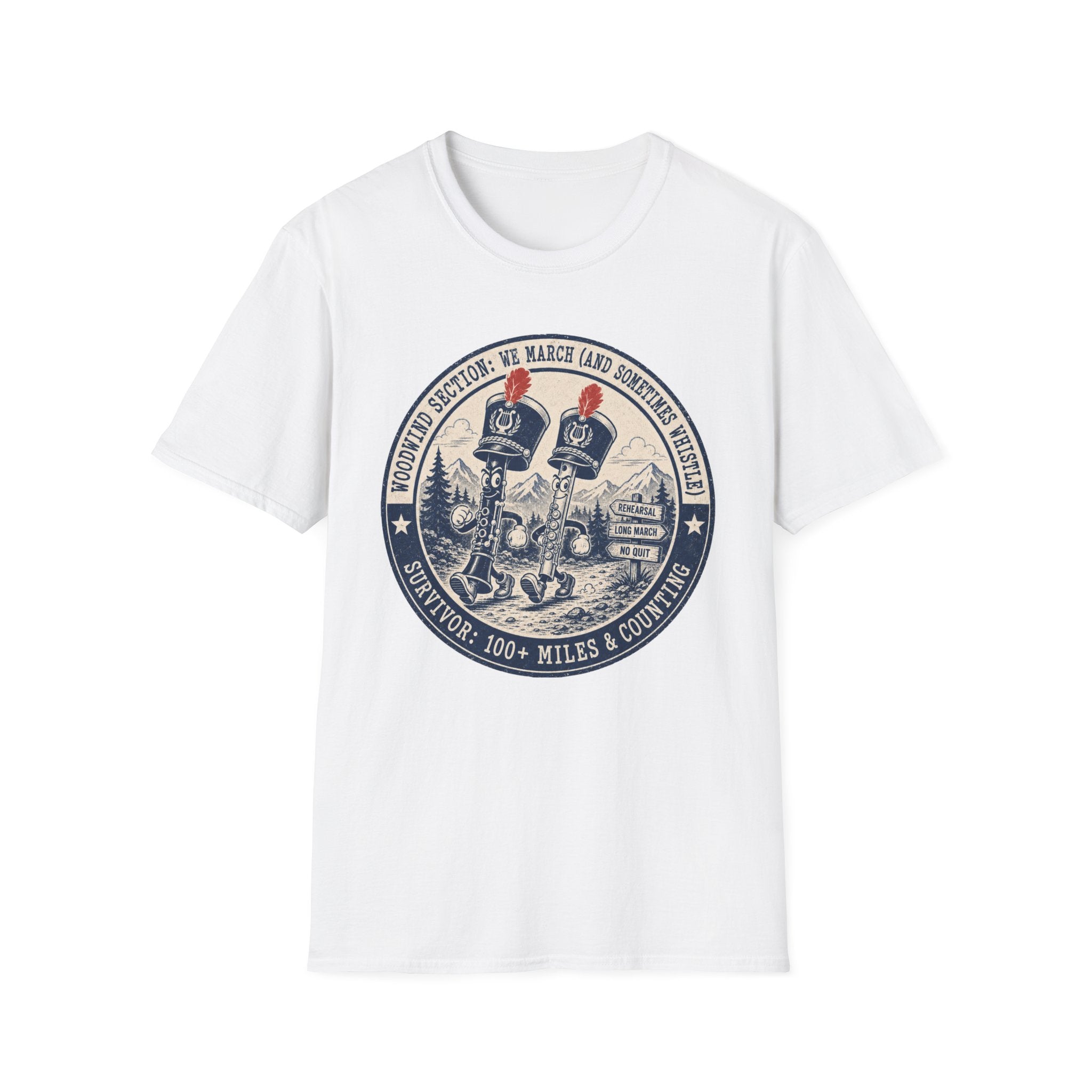 Woodwind Section: We March and Sometimes Whistle T-shirt