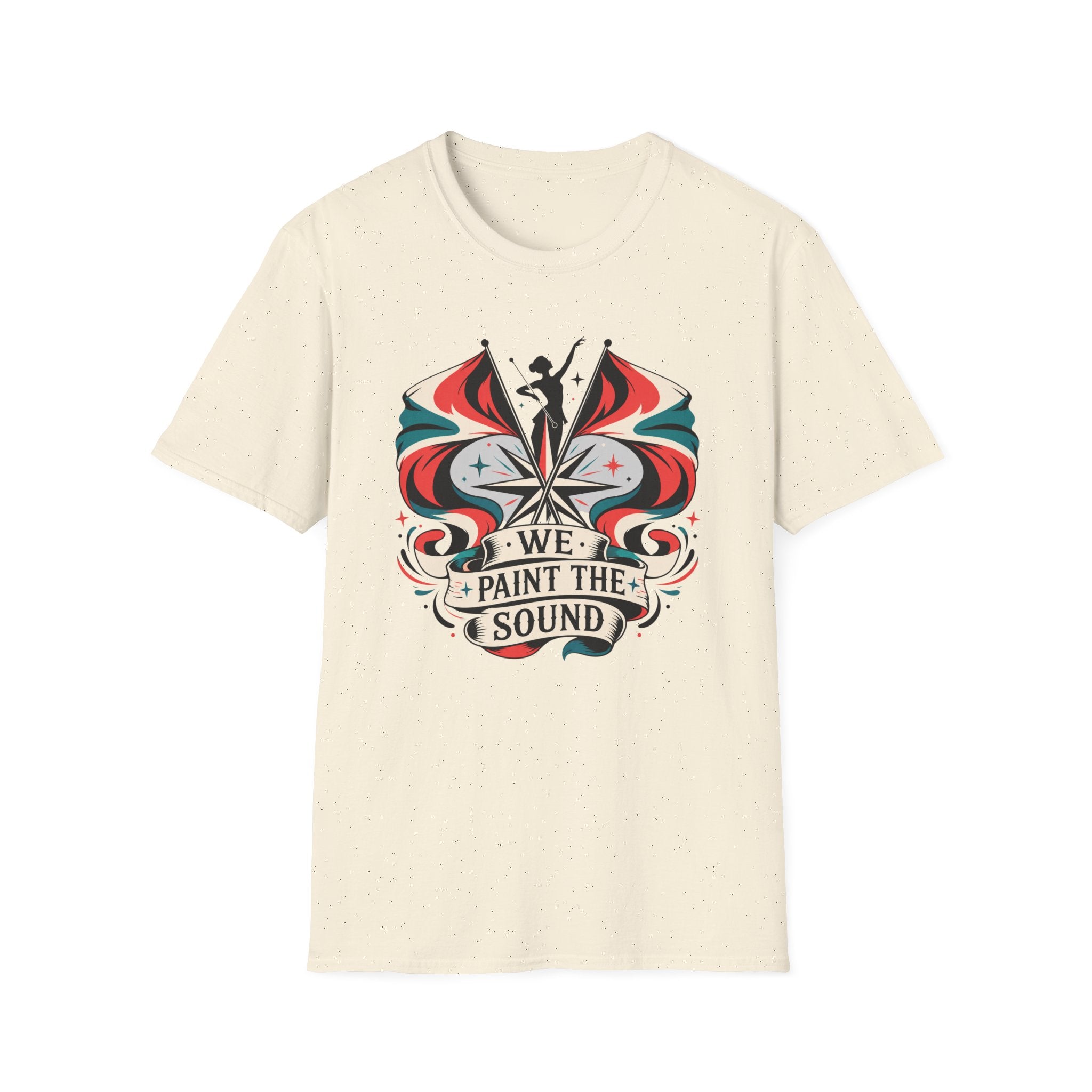We Paint the Town Color Guard Retro Colors T-shirt