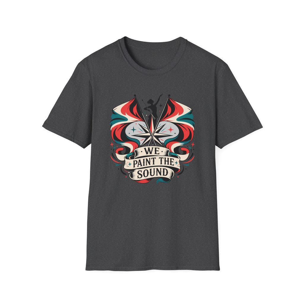We Paint the Town Color Guard Retro Colors T-shirt