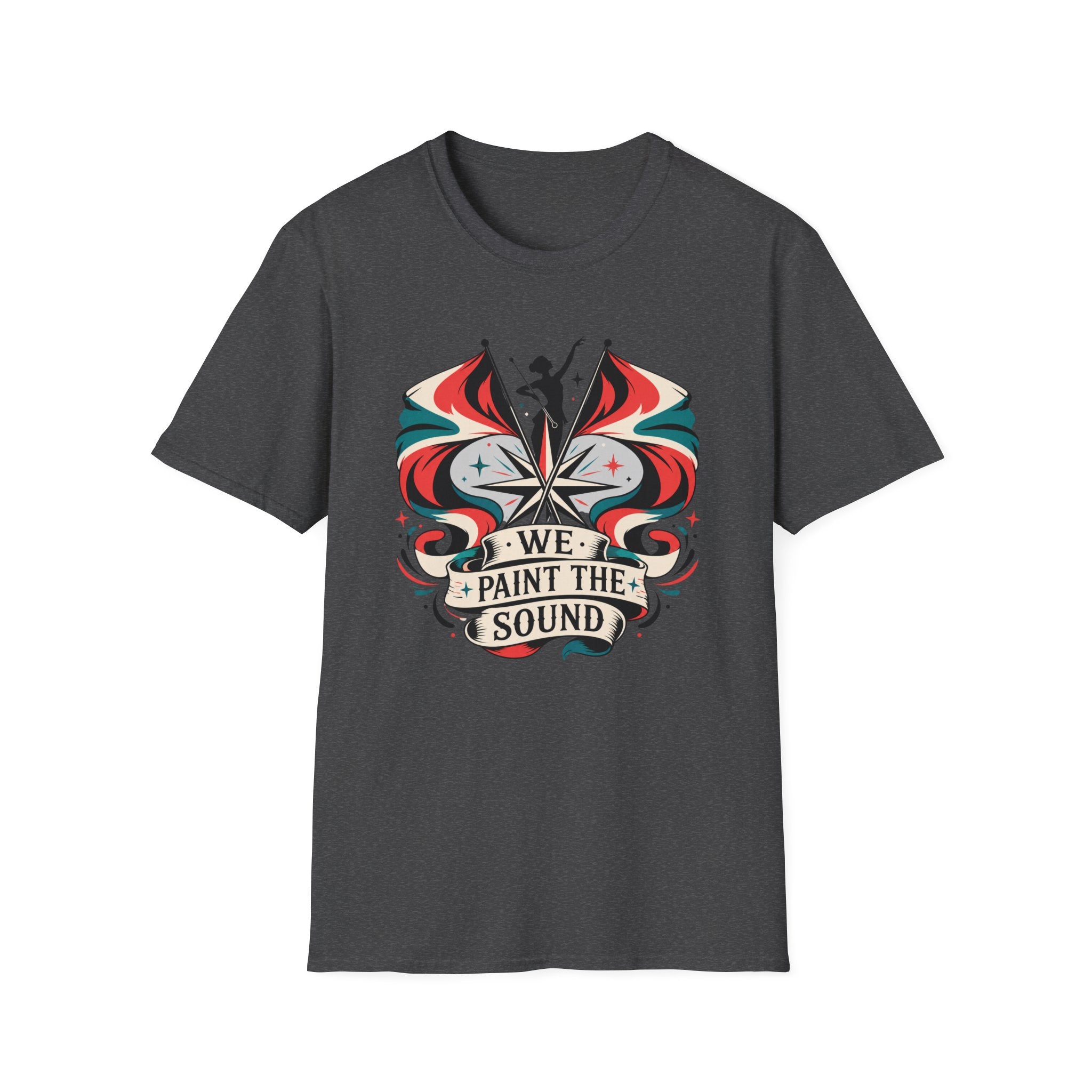 We Paint the Town Color Guard Retro Colors T-shirt