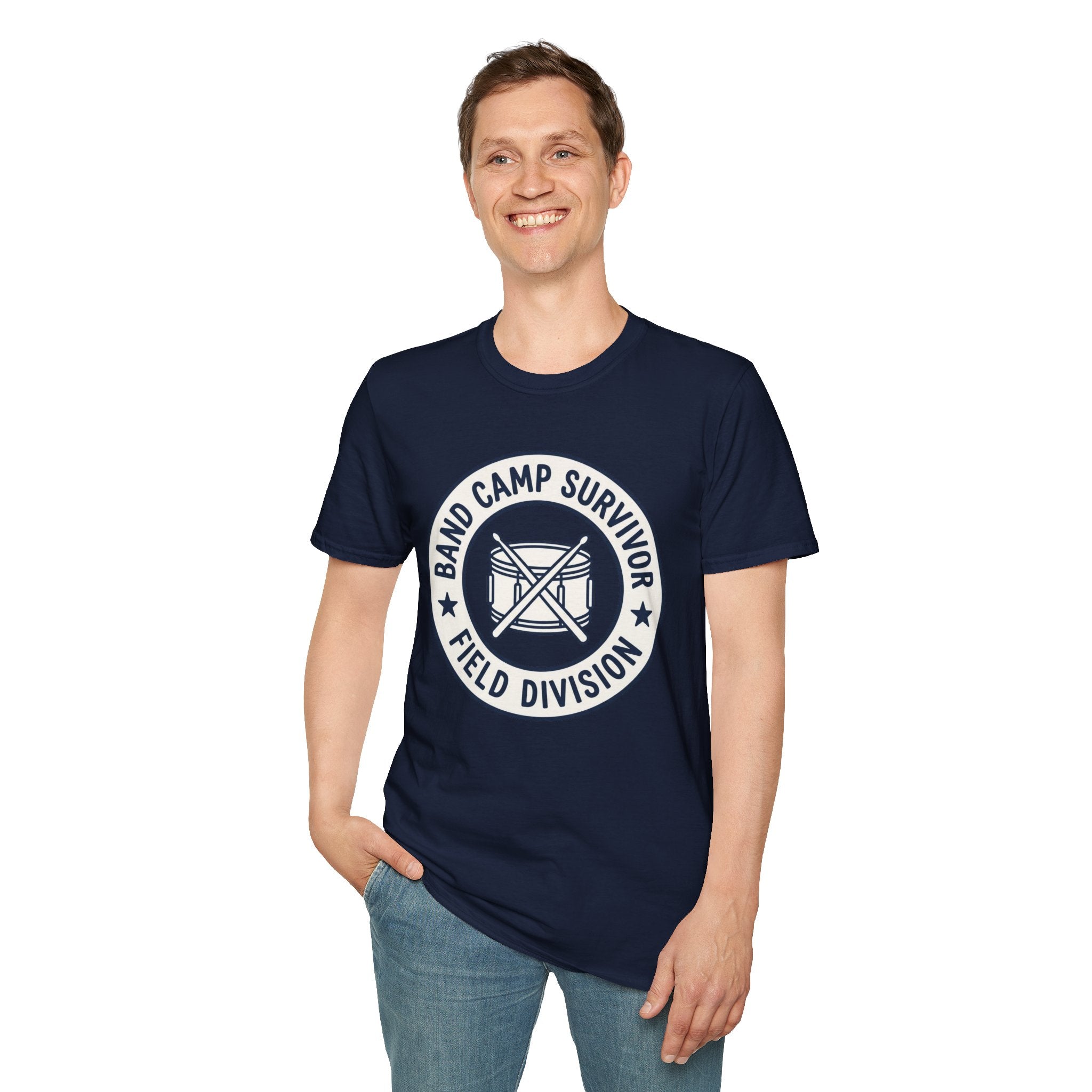Band Camp Survivor Field Division with Snare Drum T-shirt