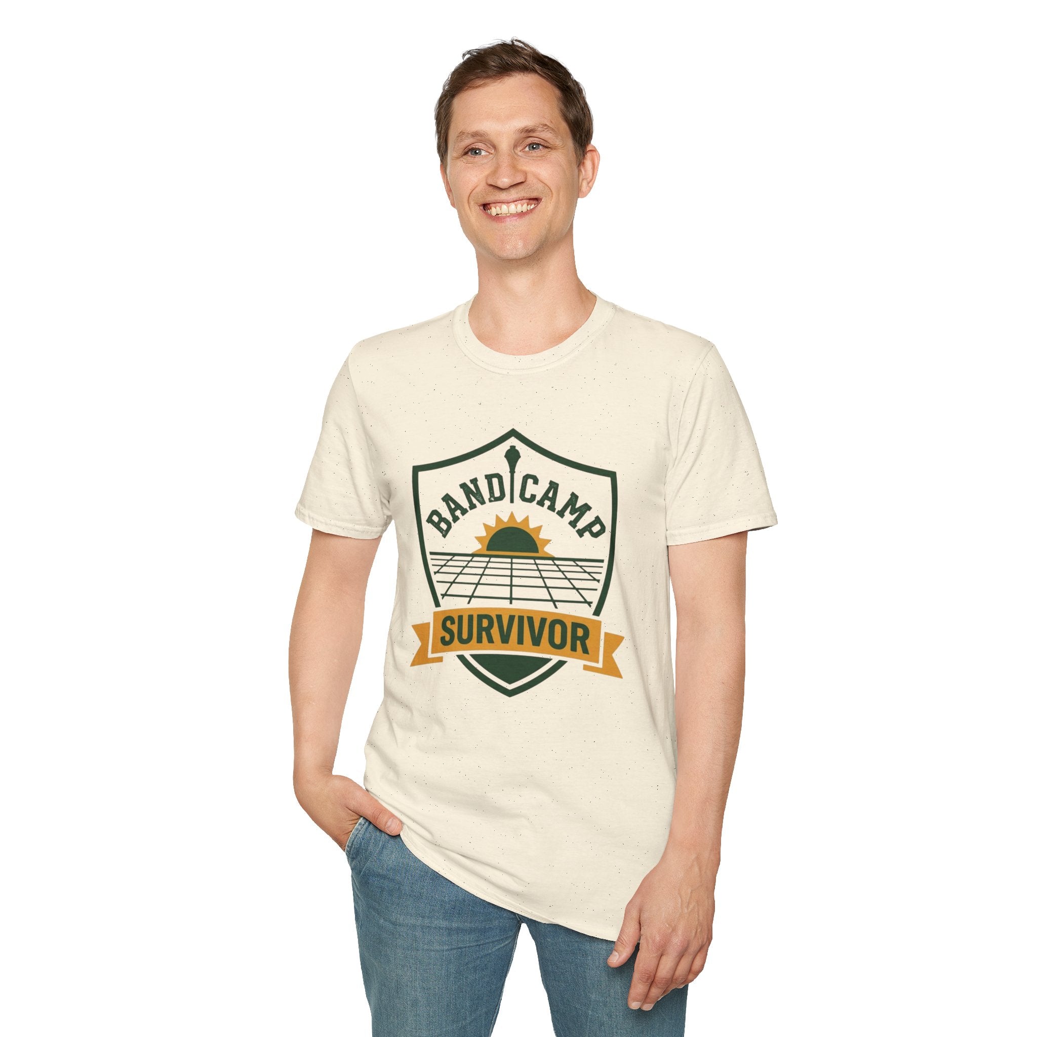 Band Camp Survivor Sunshine Badge T-shirt