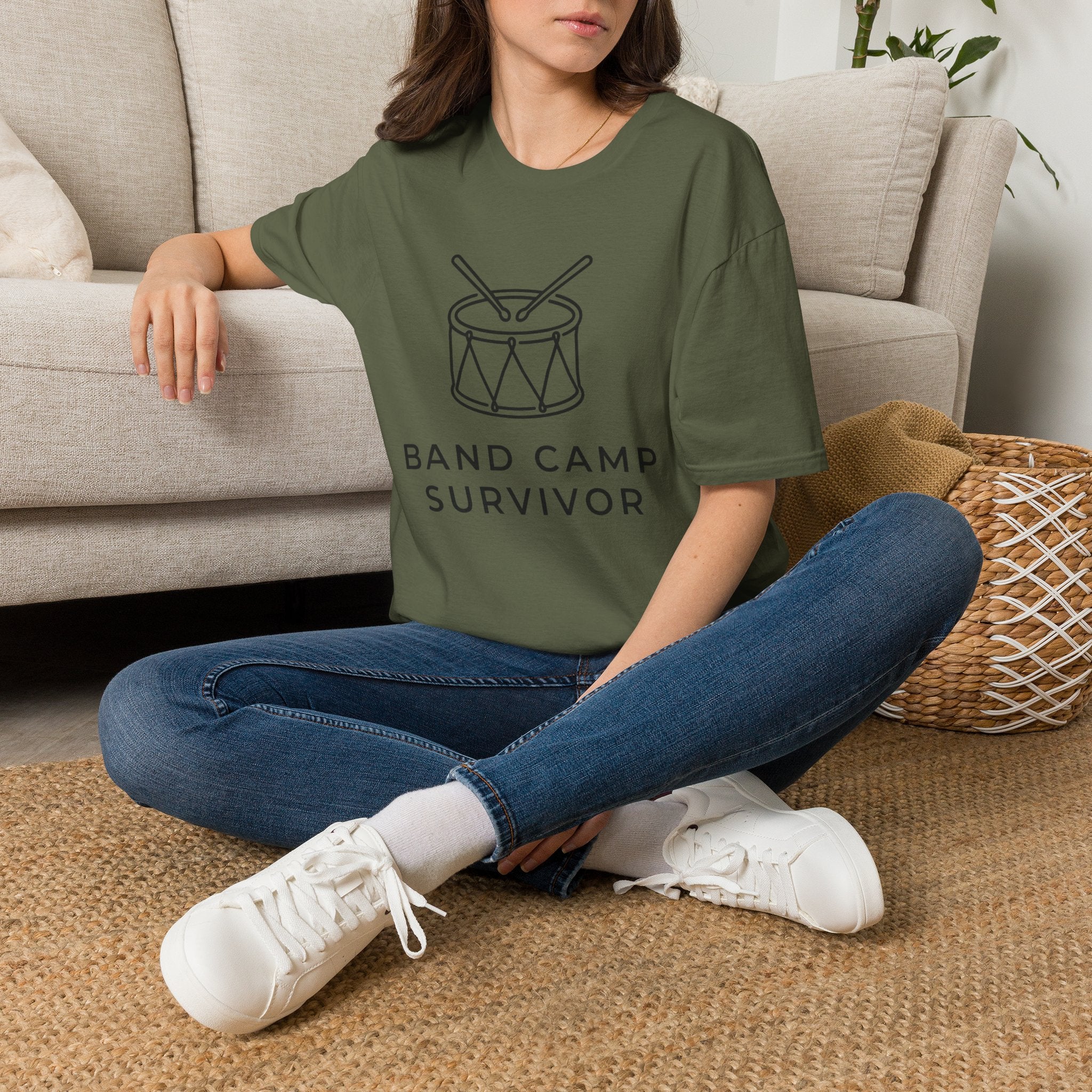 Band Camp Survivor Snare Drum T-shirt