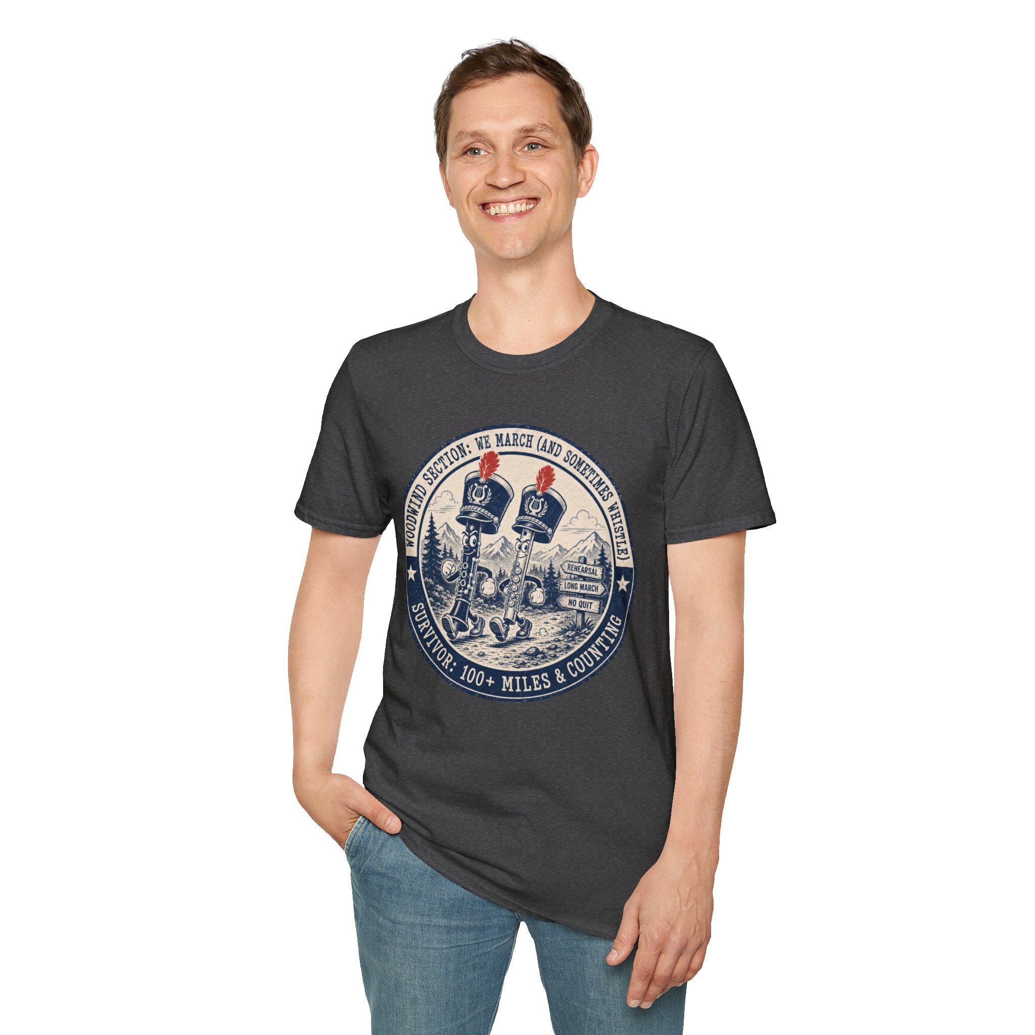 Woodwind Section: We March and Sometimes Whistle T-shirt