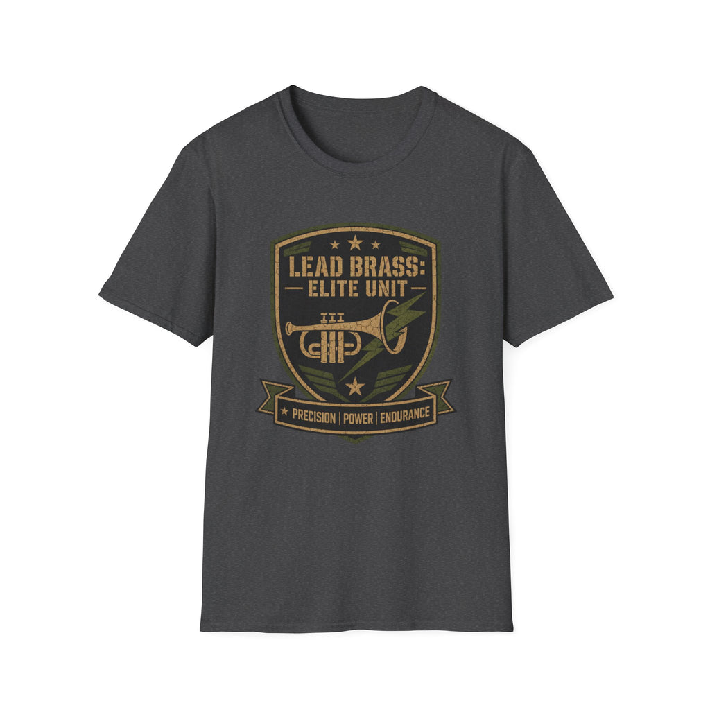Lead Brass: Elite Unit Black Background T-shirt