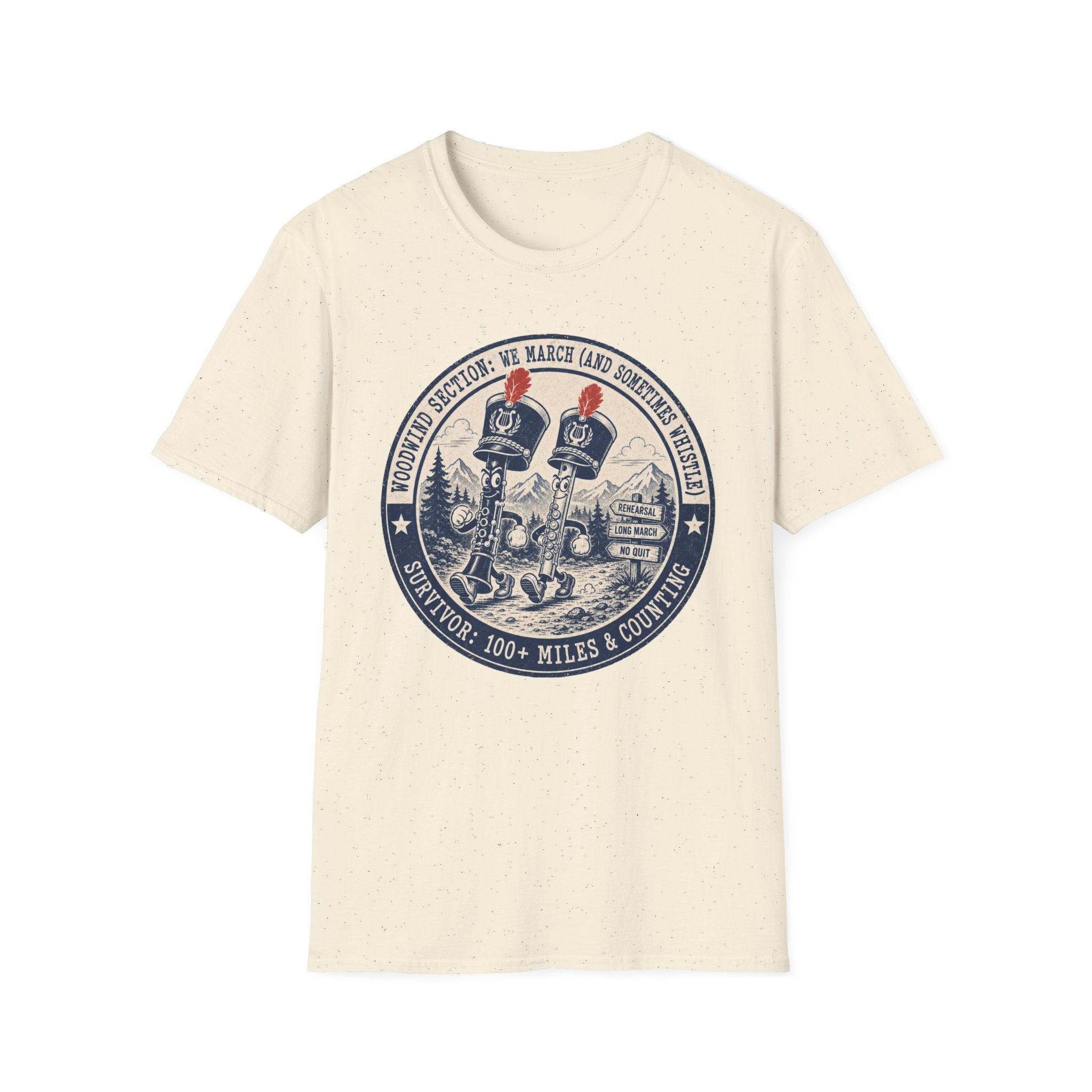 Woodwind Section: We March and Sometimes Whistle T-shirt