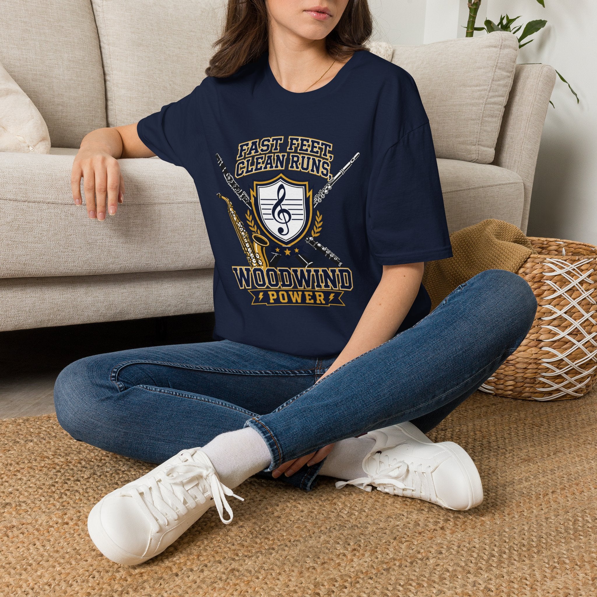 Fast Feet Clean Runs Woodwind Power T-shirt