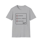 Sunburn Drill Sheets Survived Checklist T-shirt