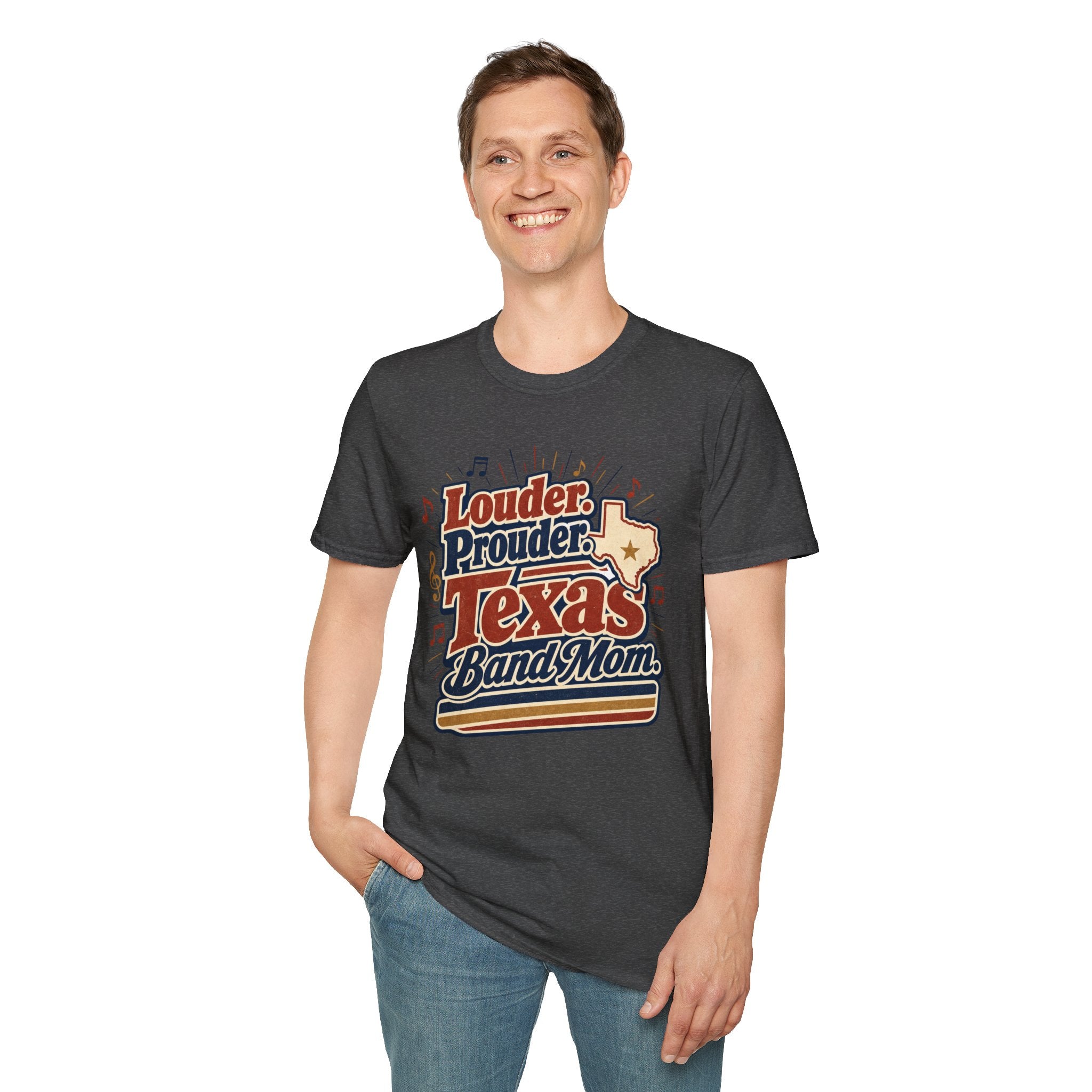 Louder Prouder Texas Band Mom T-shirt