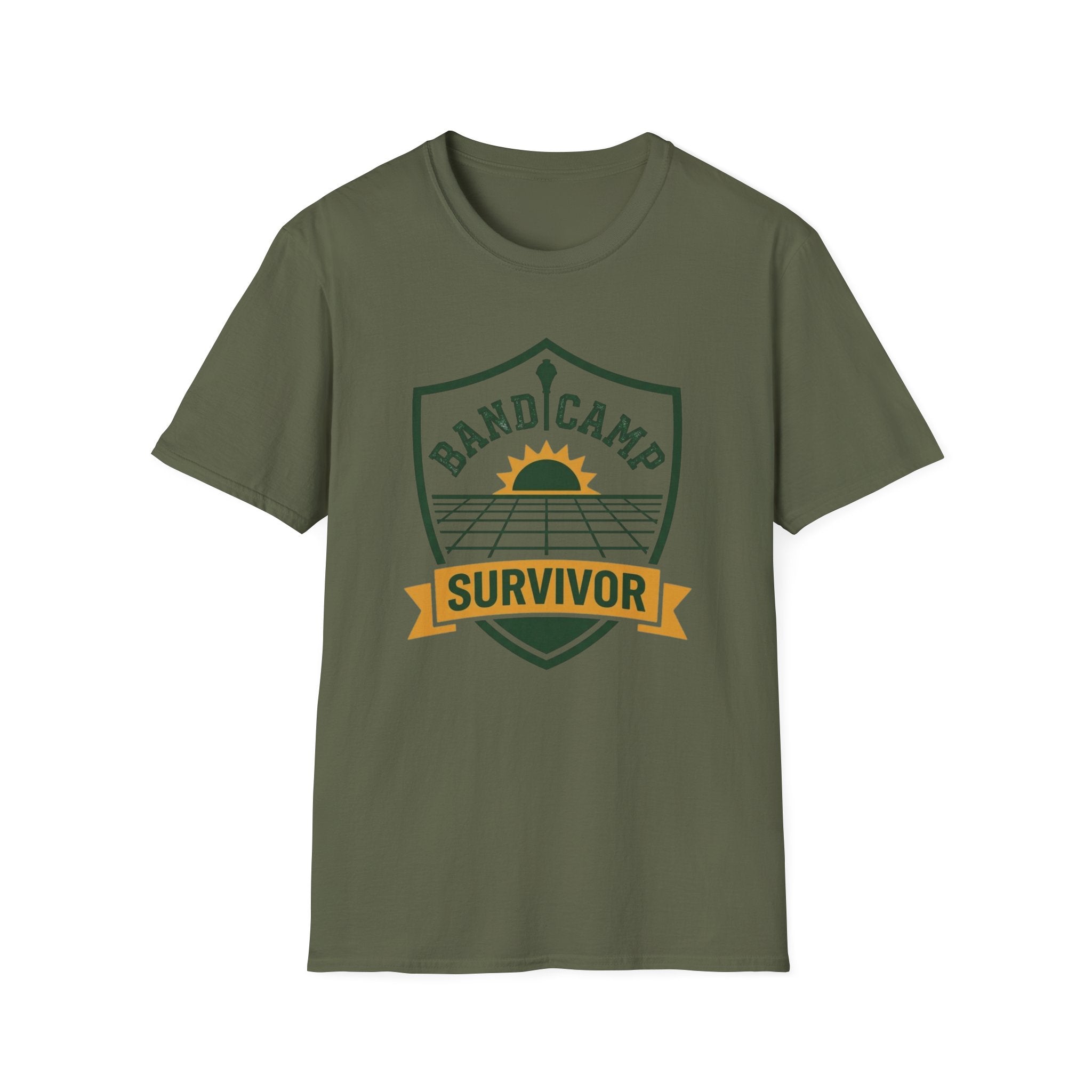 Band Camp Survivor Sunshine Badge T-shirt