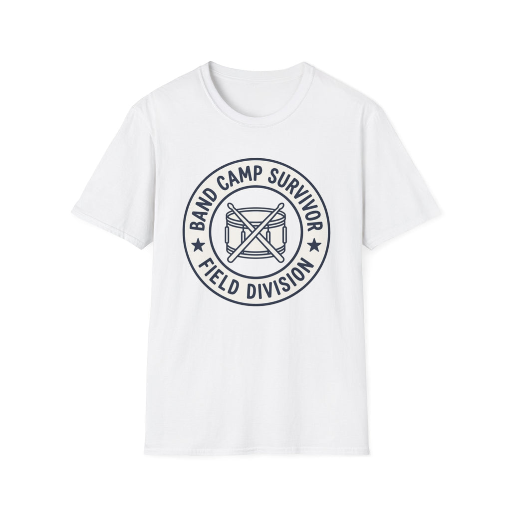 Band Camp Survivor Field Division with Snare Drum T-shirt