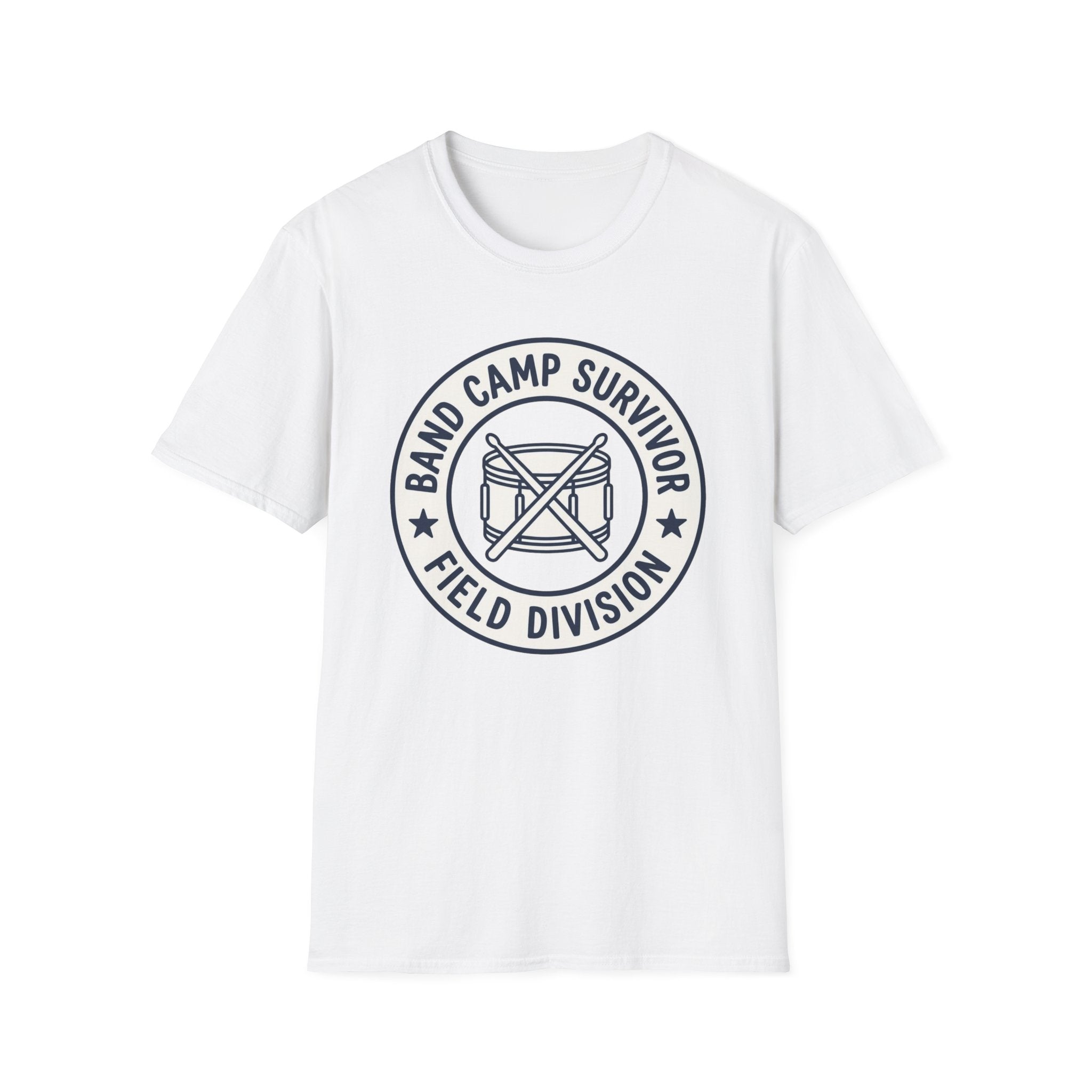 Band Camp Survivor Field Division with Snare Drum T-shirt