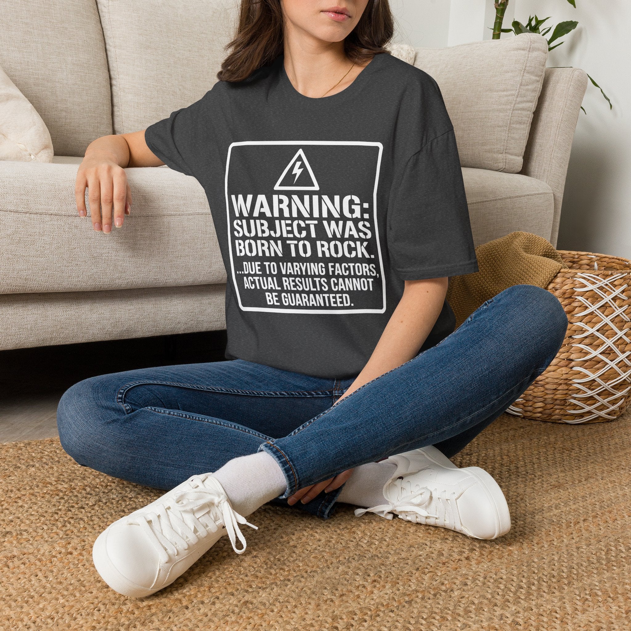 Warning: Subject Was Born to Rock T-shirt