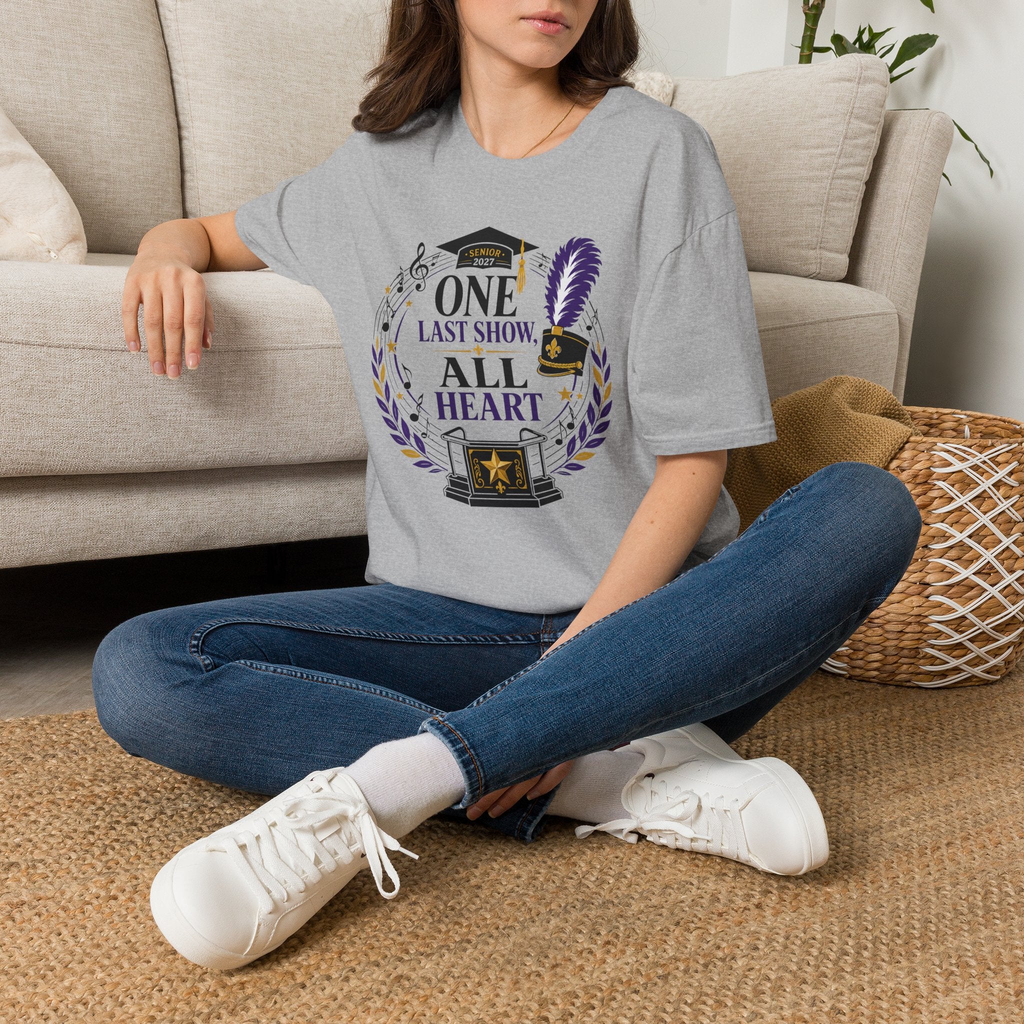 Senior 2027 One Last Show All Heart T-shirt