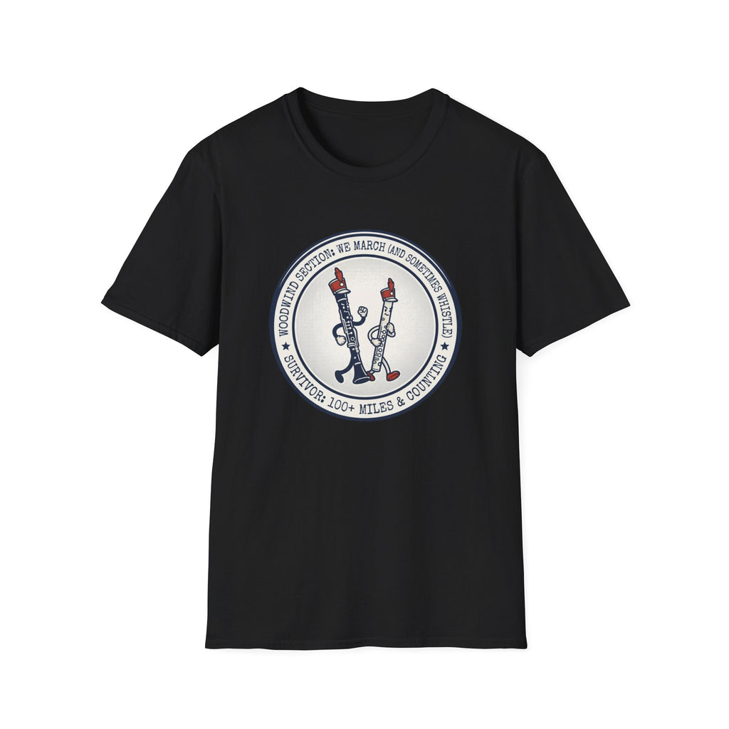 Woodwind Section We March and Sometimes Whistle T-shirt