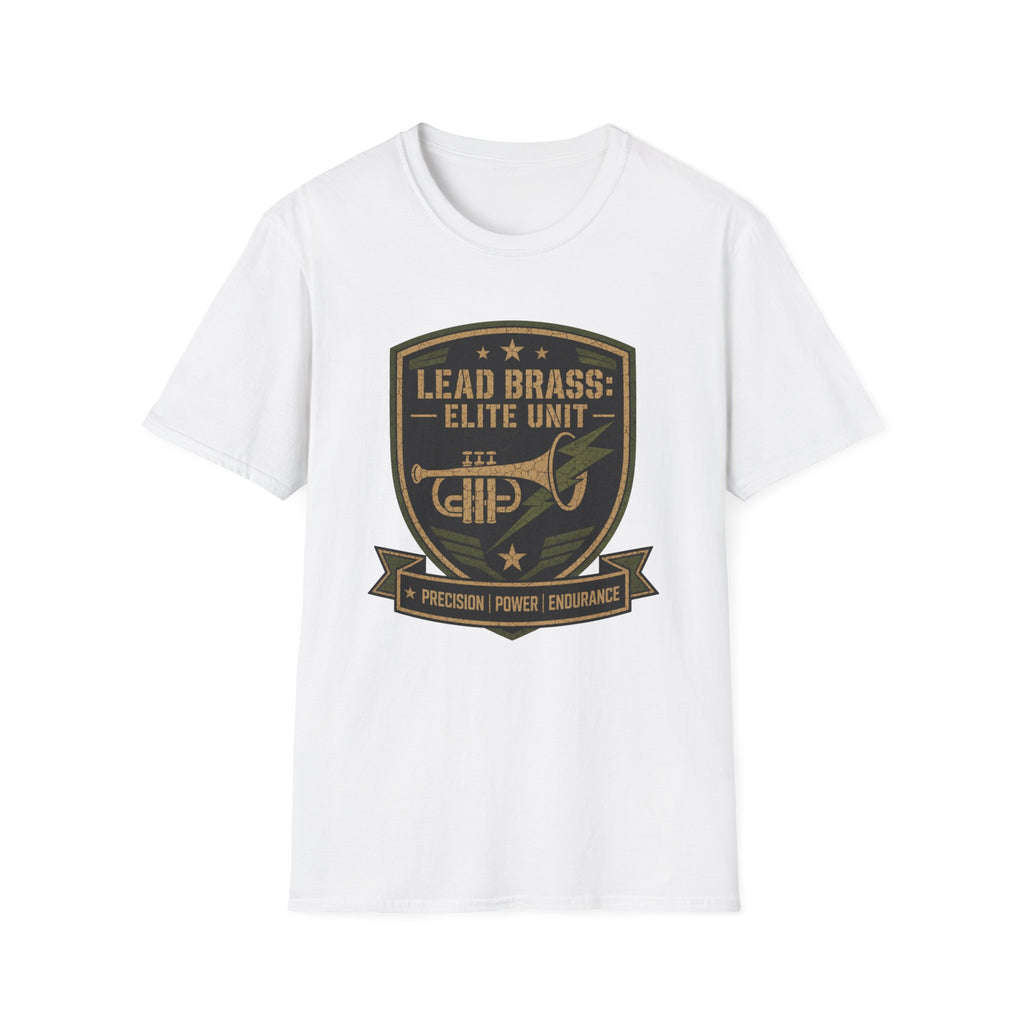 Lead Brass: Elite Unit Black Background T-shirt