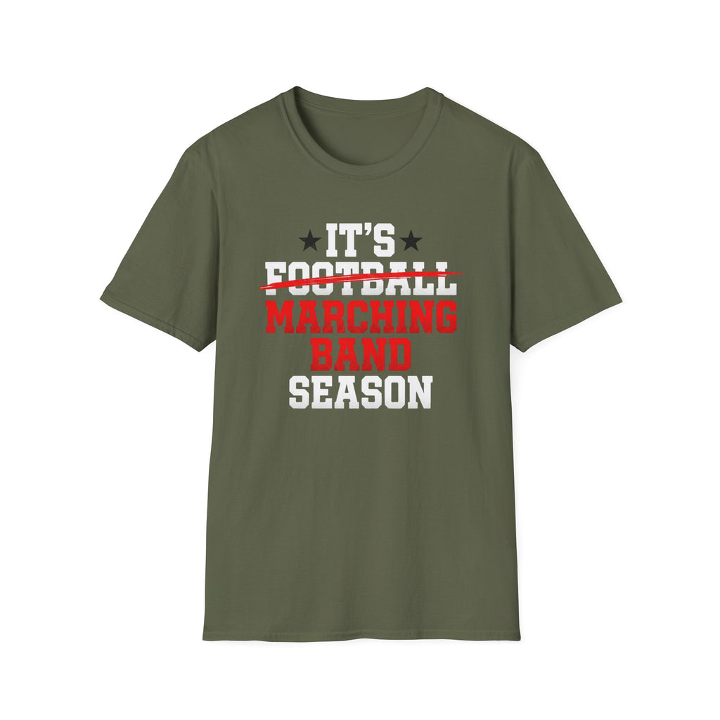 Its Football Marching Band Season Red Text T-shirt