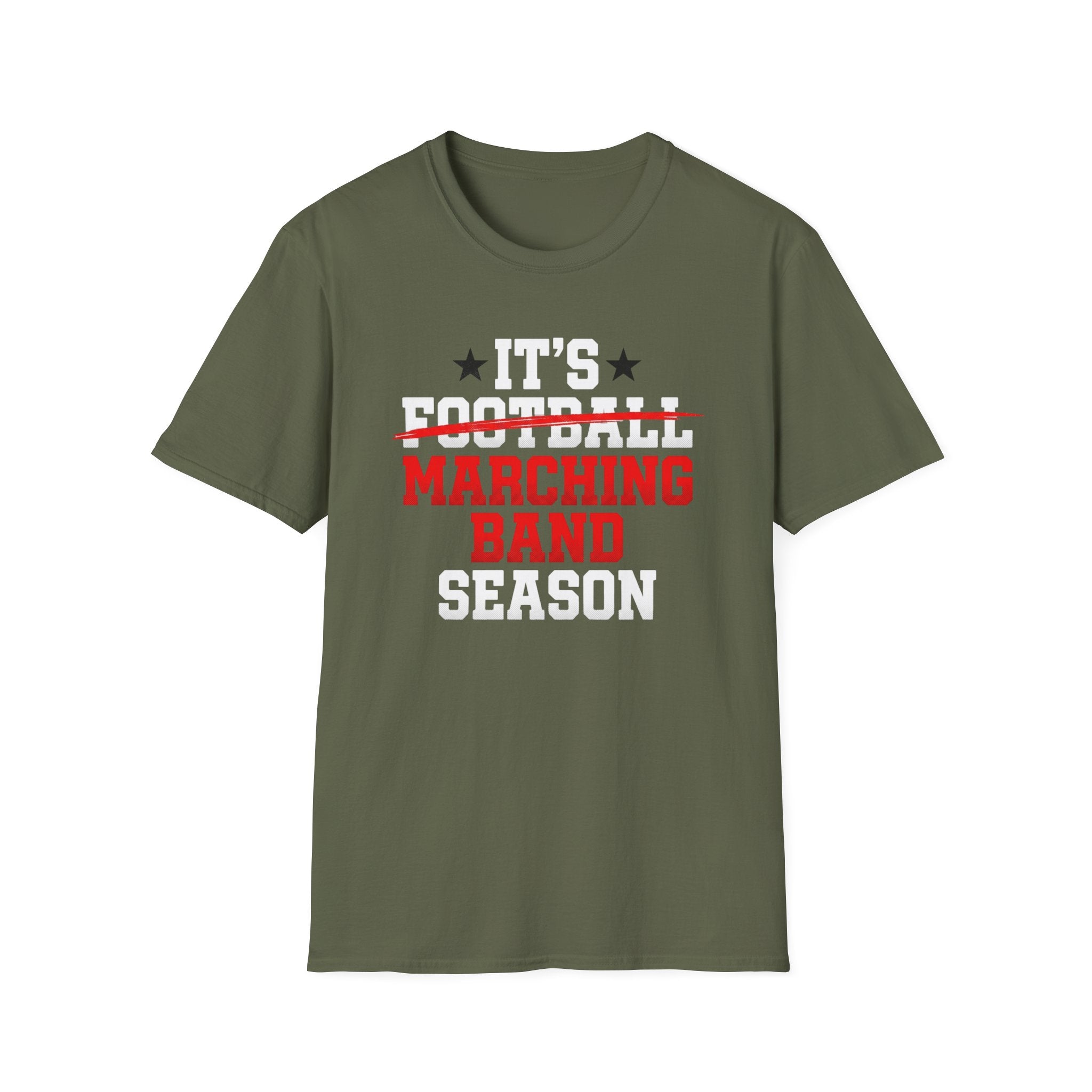 Its Football Marching Band Season Red Text T-shirt