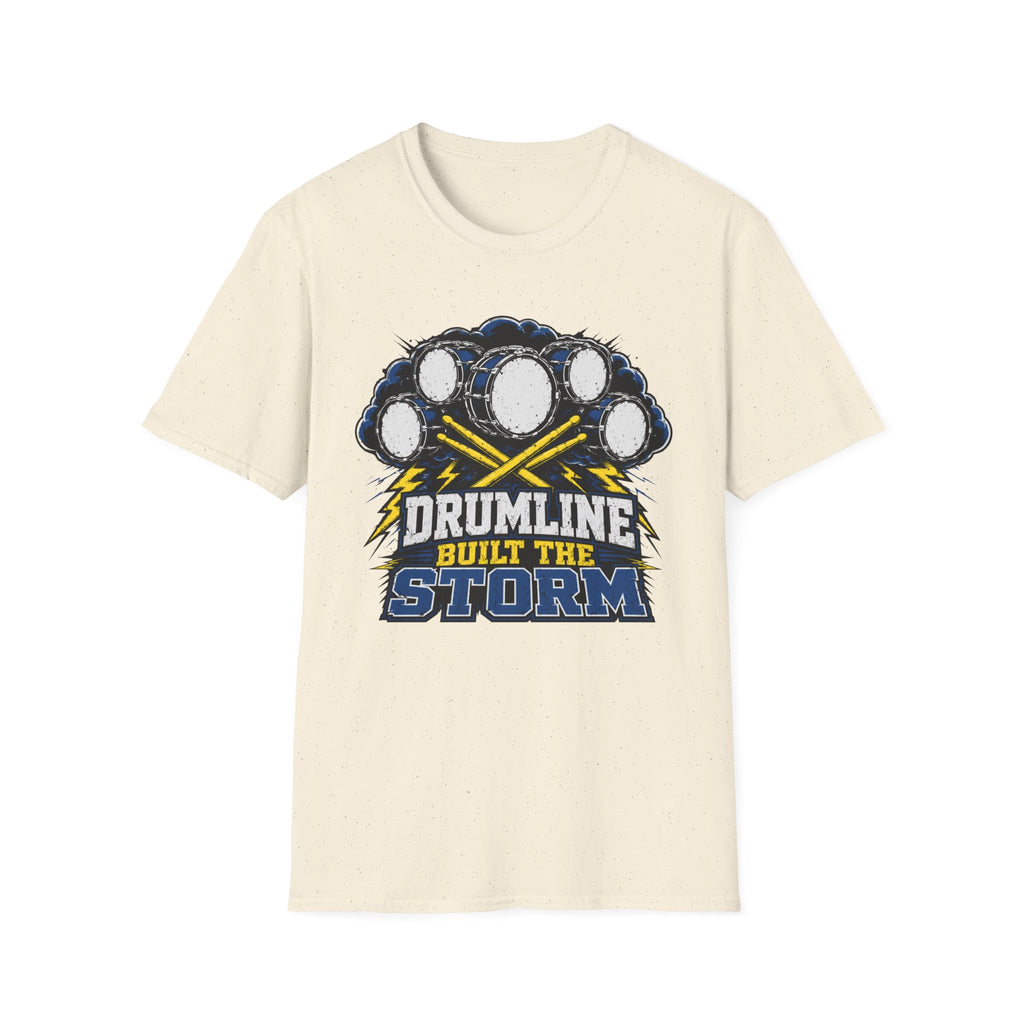 Drumline Built the Storm T-Shirt — Drum Corps Marching Band Tee