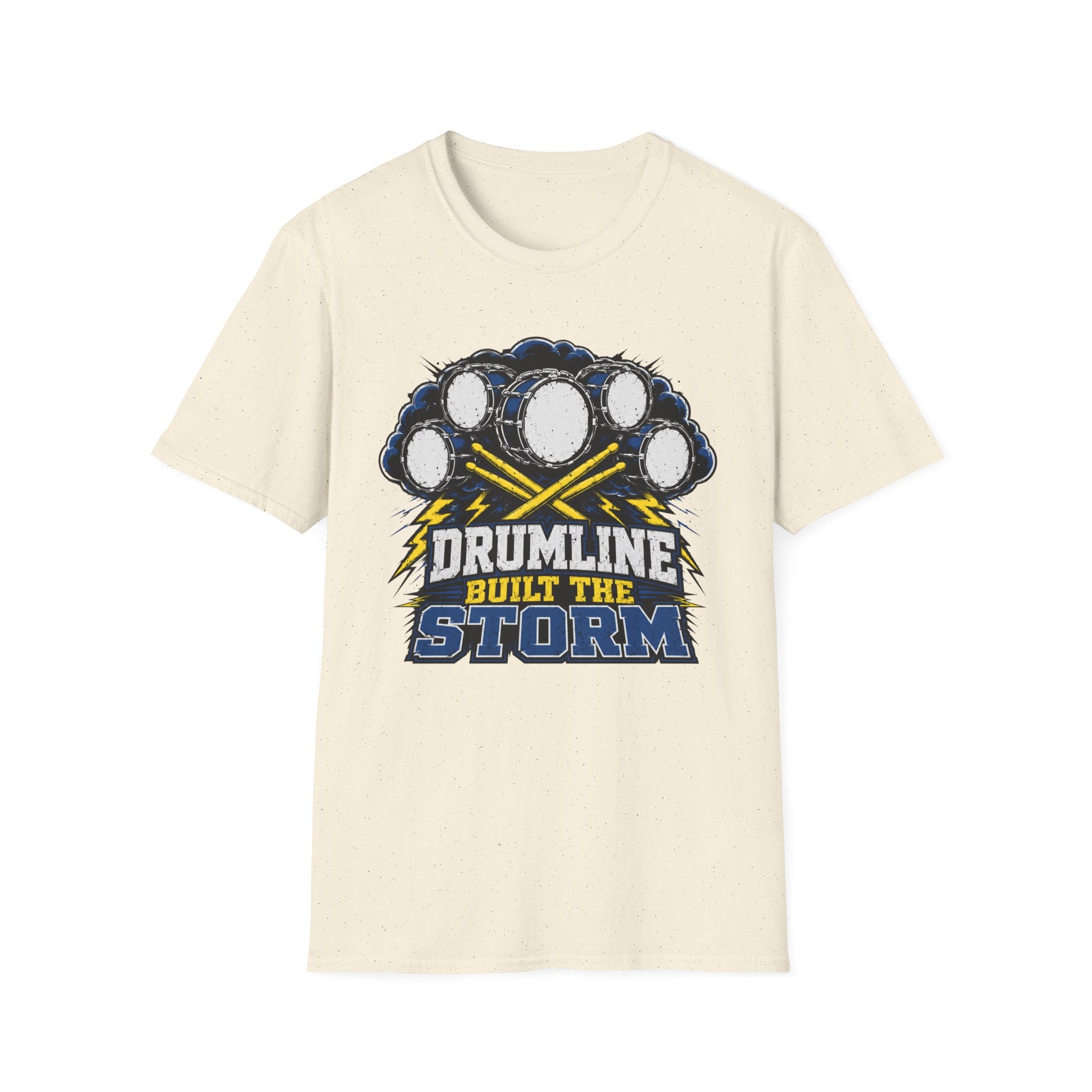 Drumline Built the Storm T-Shirt — Drum Corps Marching Band Tee