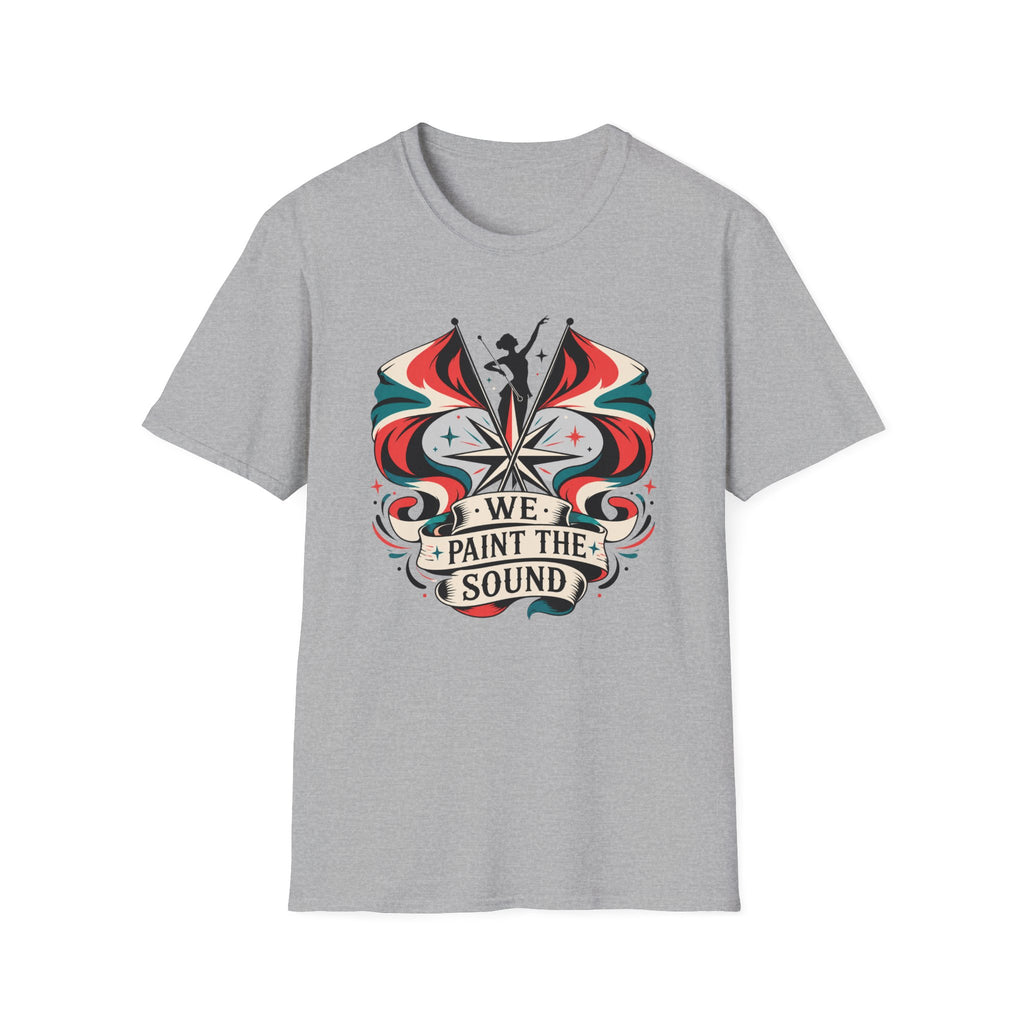 We Paint the Town Color Guard Retro Colors T-shirt