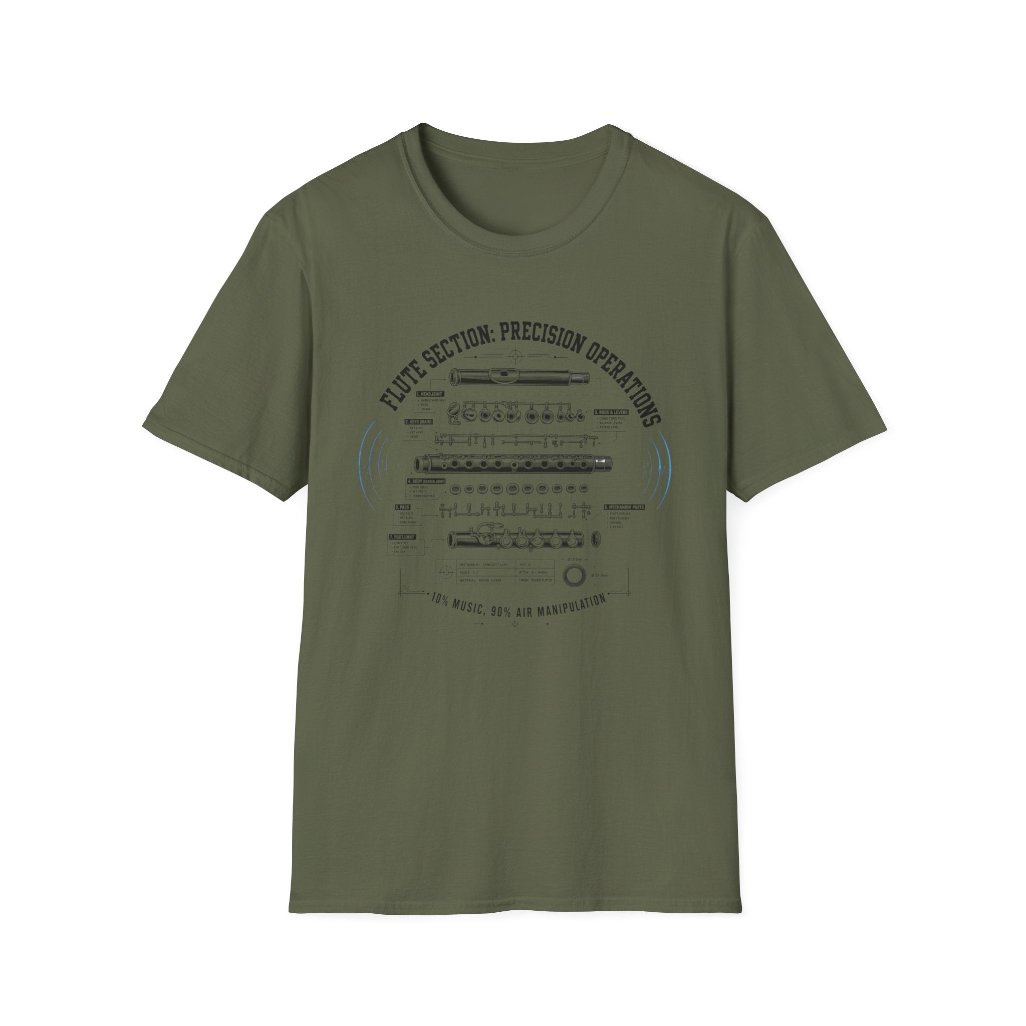 Flute Section Precision Operations T-shirt