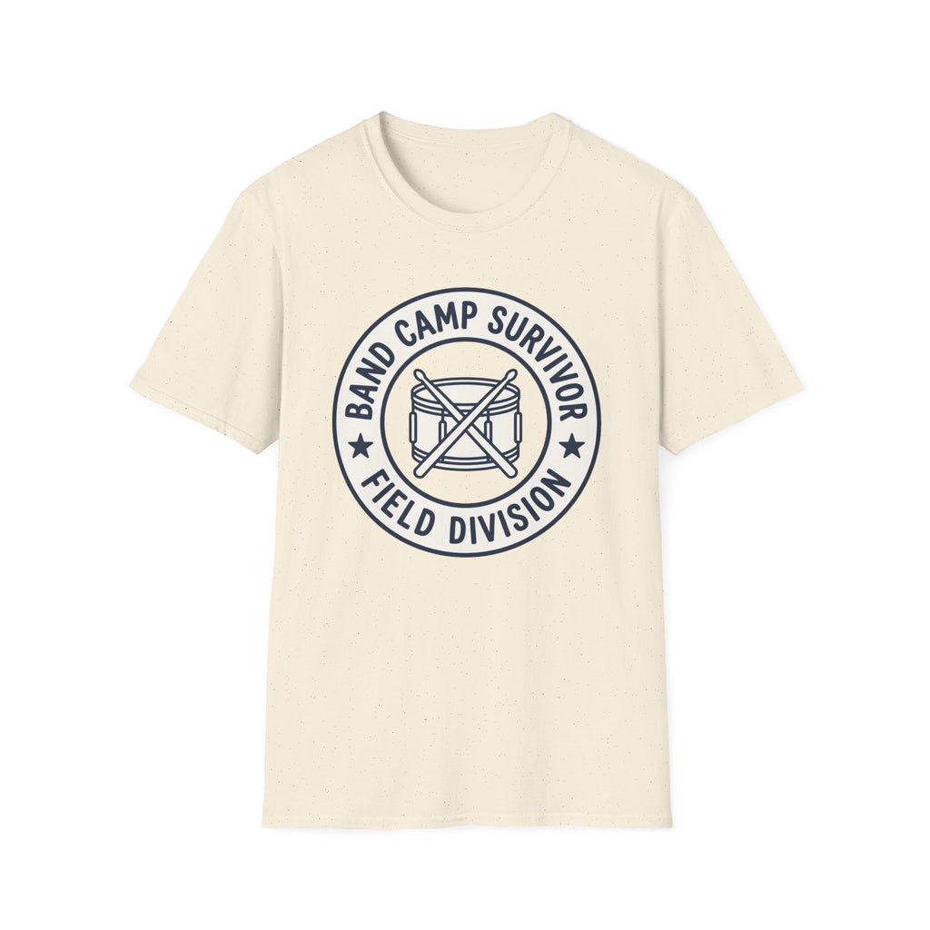 Band Camp Survivor Field Division with Snare Drum T-shirt
