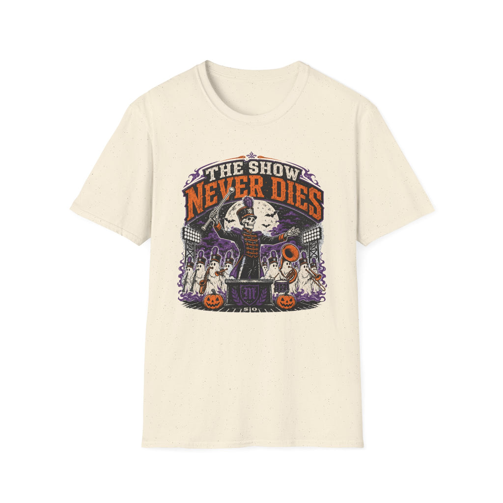 The Show Never Dies Skeleton Ghost Band T-shirt