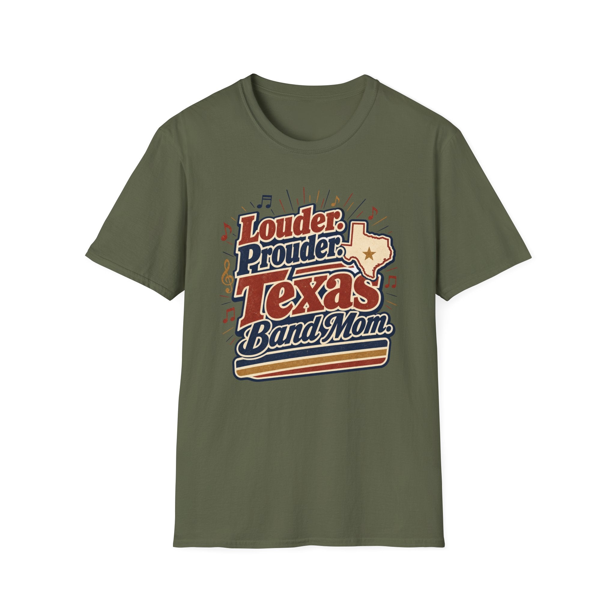 Louder Prouder Texas Band Mom T-shirt