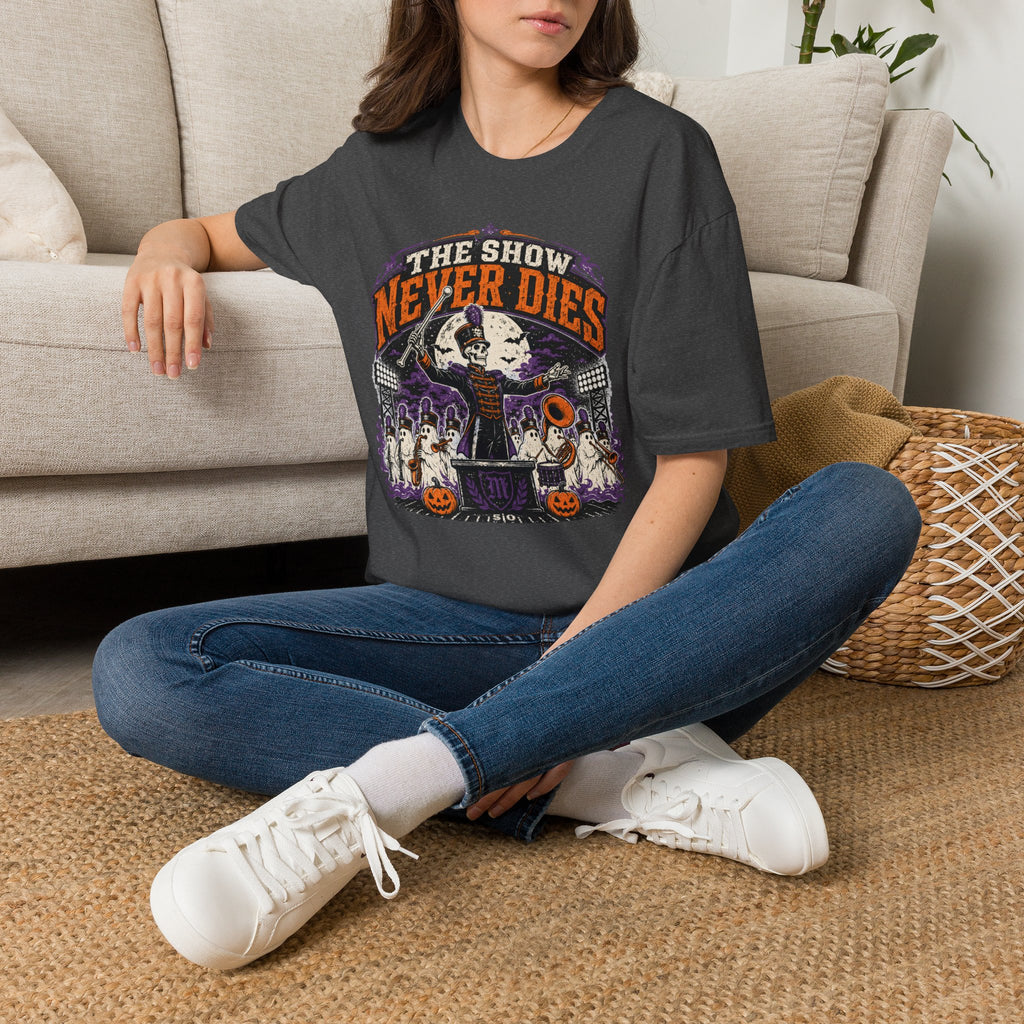 The Show Never Dies Skeleton Ghost Band T-shirt